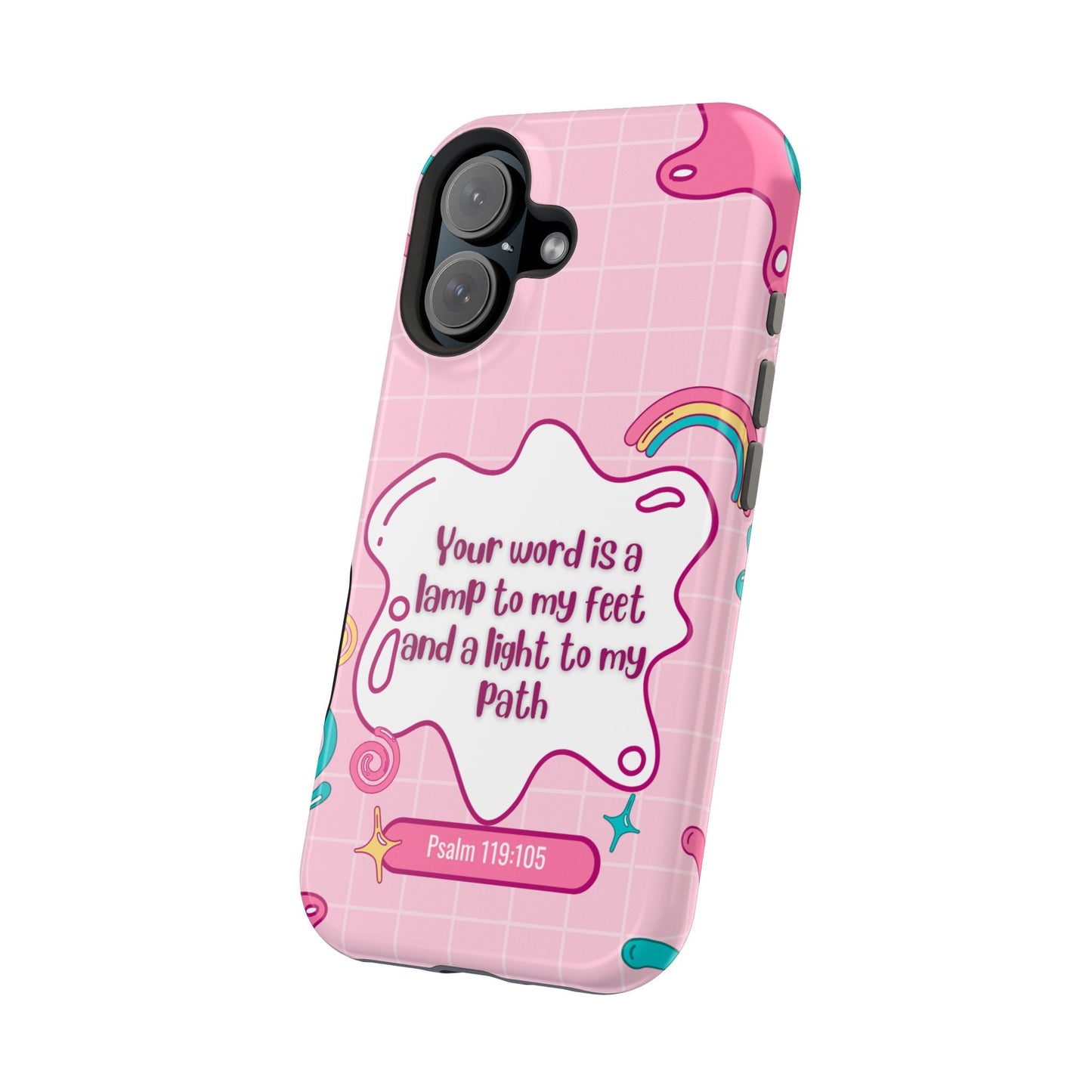 Psalm 119:105 Cute Aesthetic - MagSafe iPhone Case - BOGO Cases