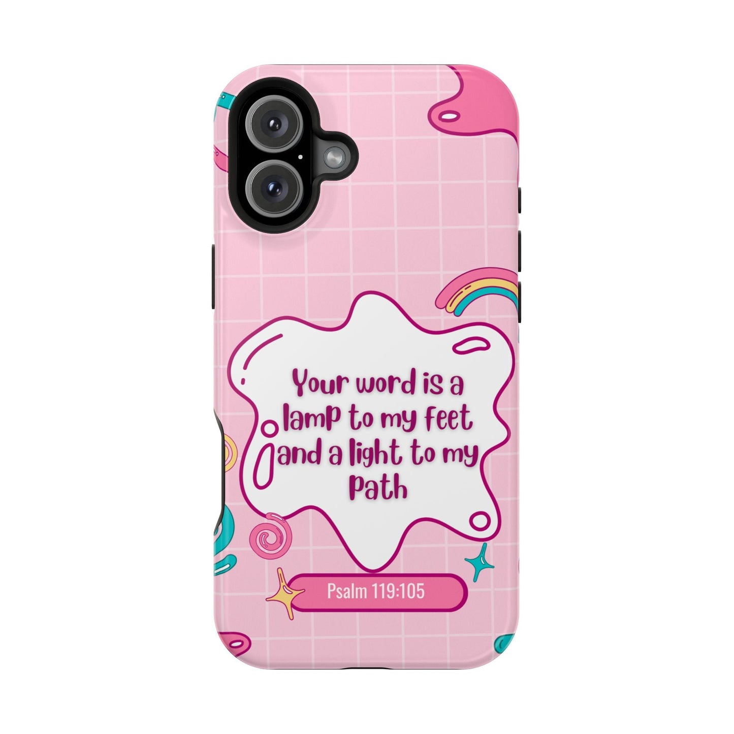 Psalm 119:105 Cute Aesthetic - MagSafe iPhone Case - BOGO Cases