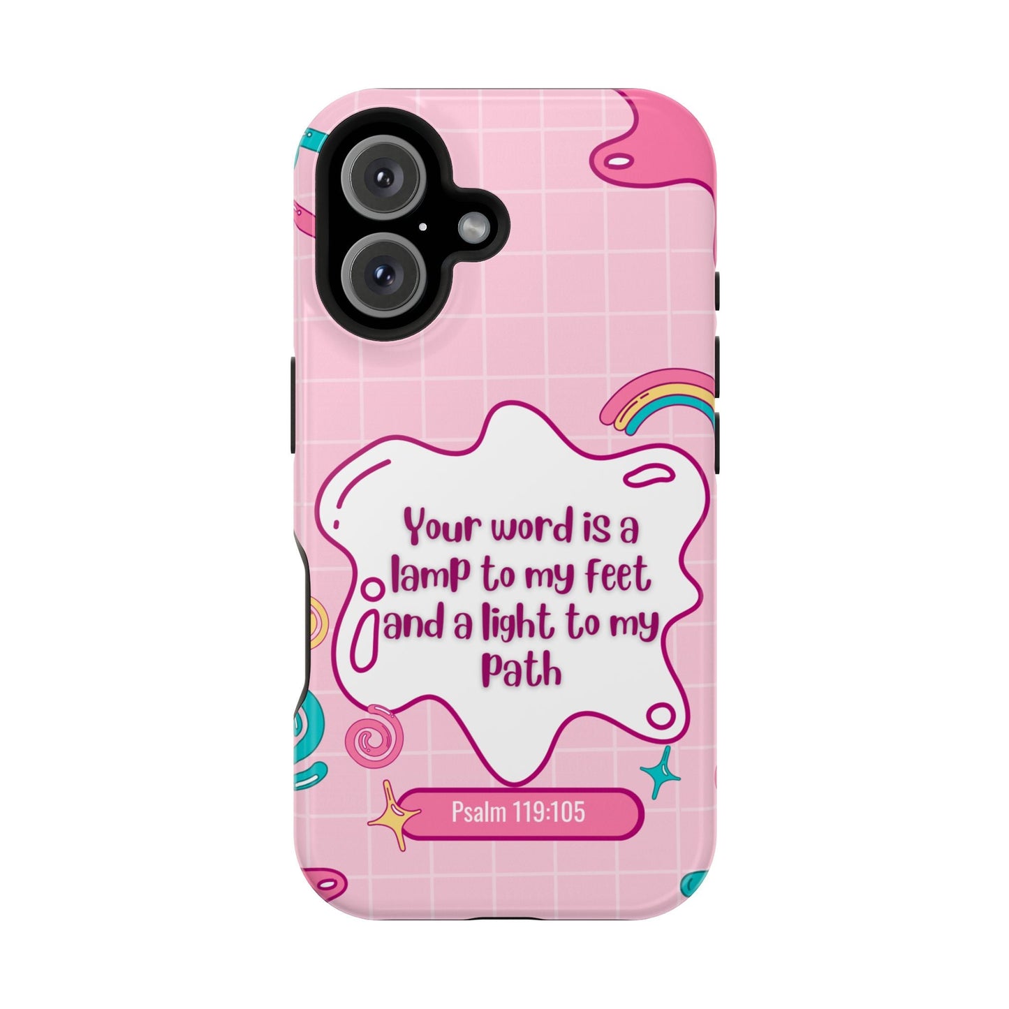 Psalm 119:105 Cute Aesthetic - MagSafe iPhone Case - BOGO Cases