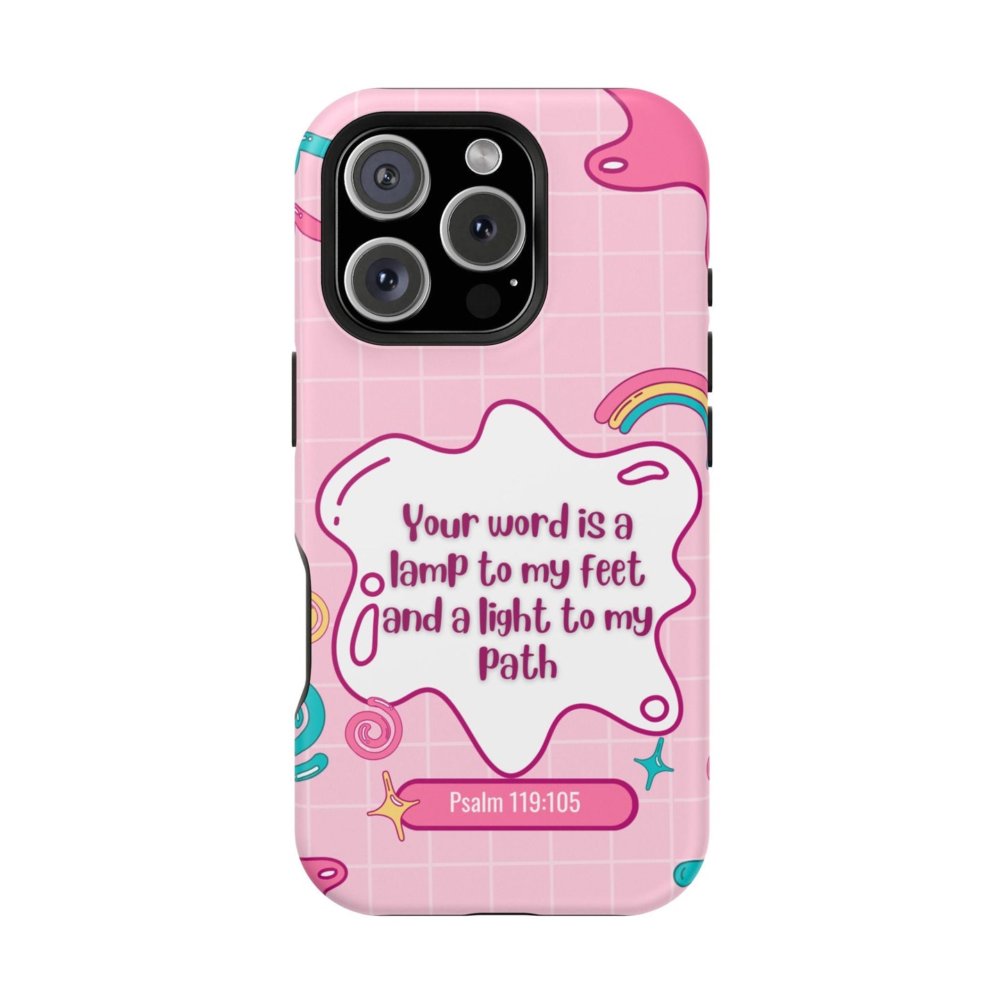 Psalm 119:105 Cute Aesthetic - MagSafe iPhone Case - BOGO Cases