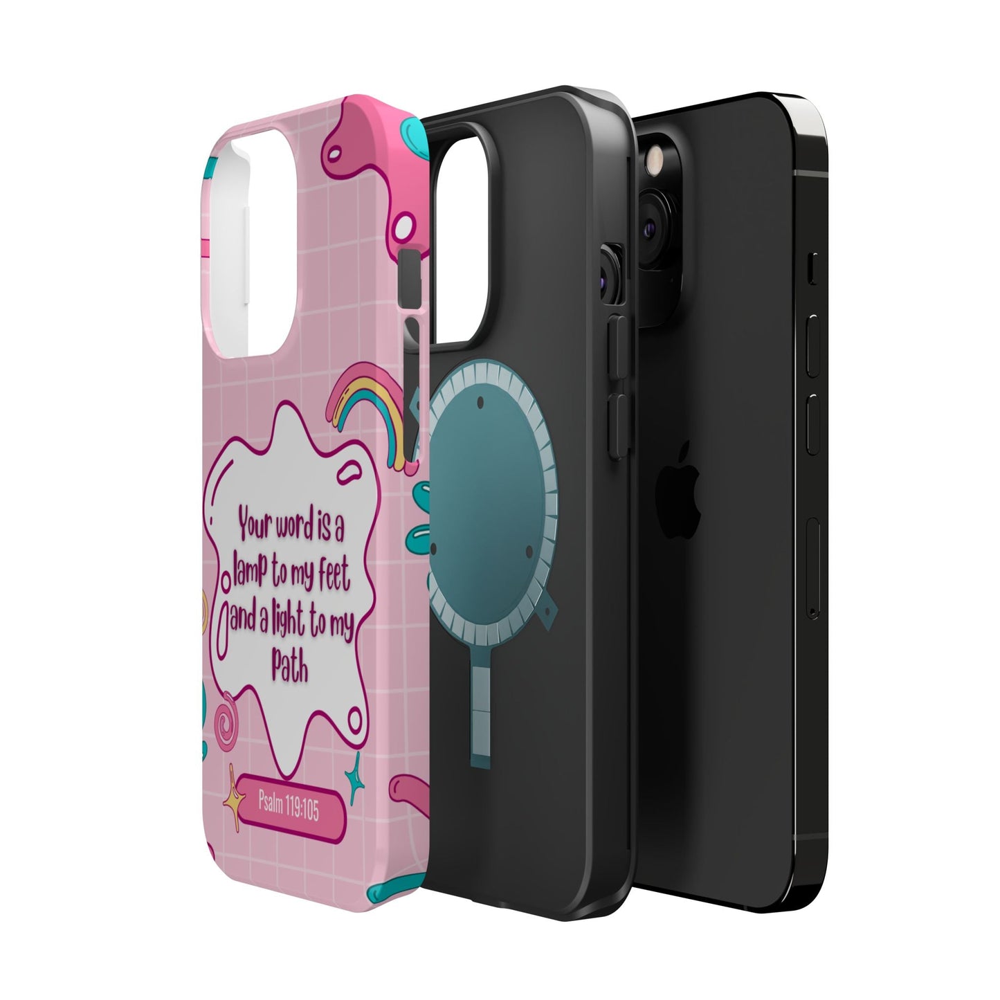 Psalm 119:105 Cute Aesthetic - MagSafe iPhone Case - BOGO Cases