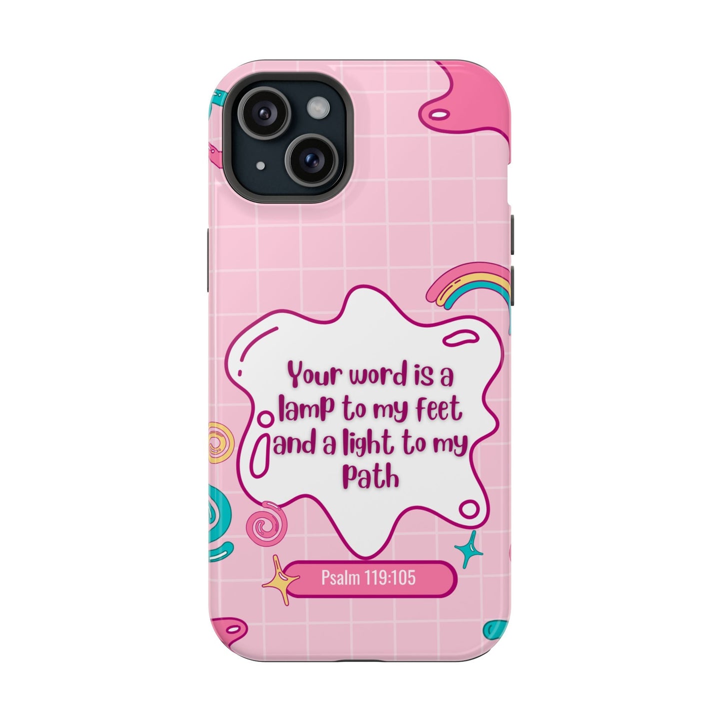 Psalm 119:105 Cute Aesthetic - MagSafe iPhone Case - BOGO Cases