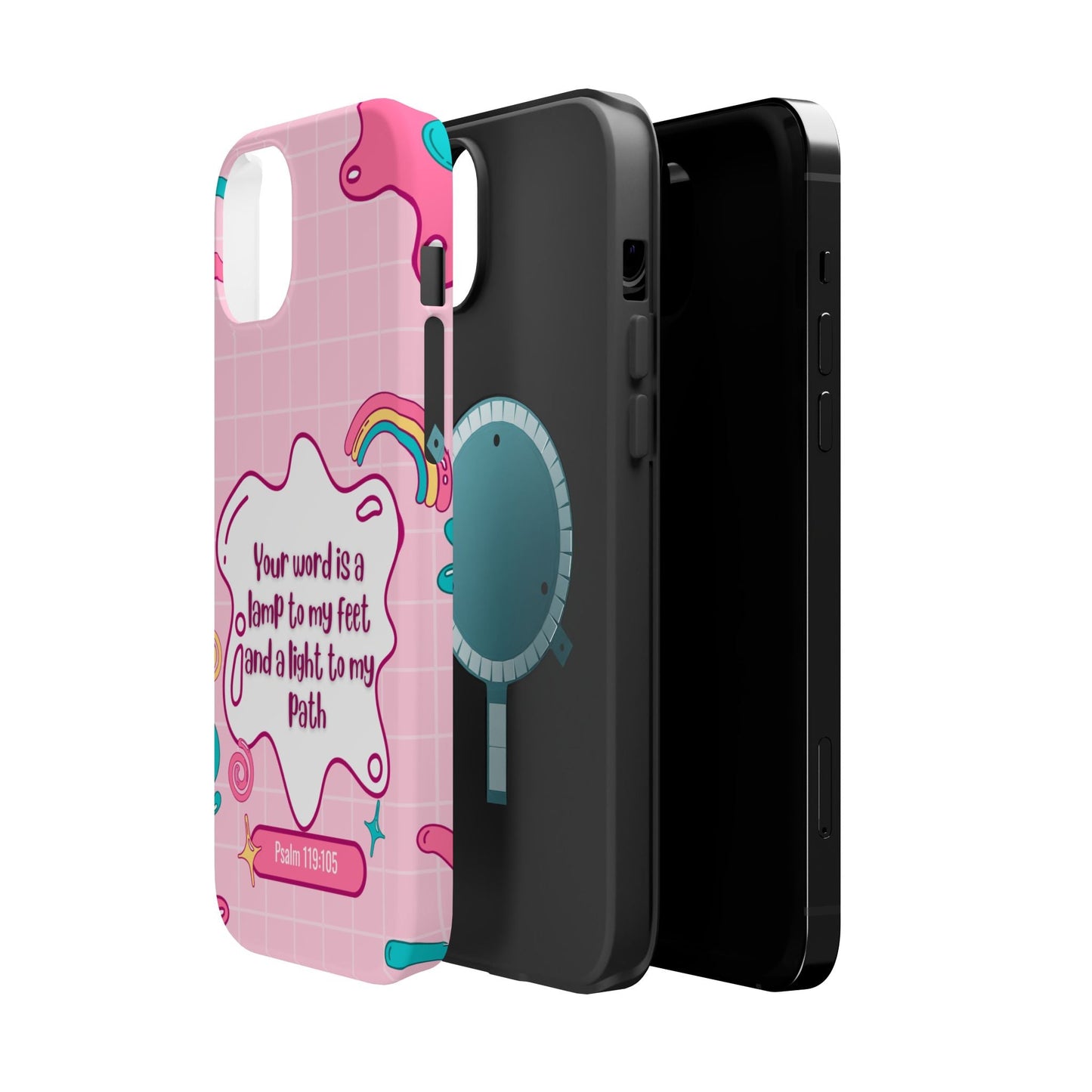 Psalm 119:105 Cute Aesthetic - MagSafe iPhone Case - BOGO Cases
