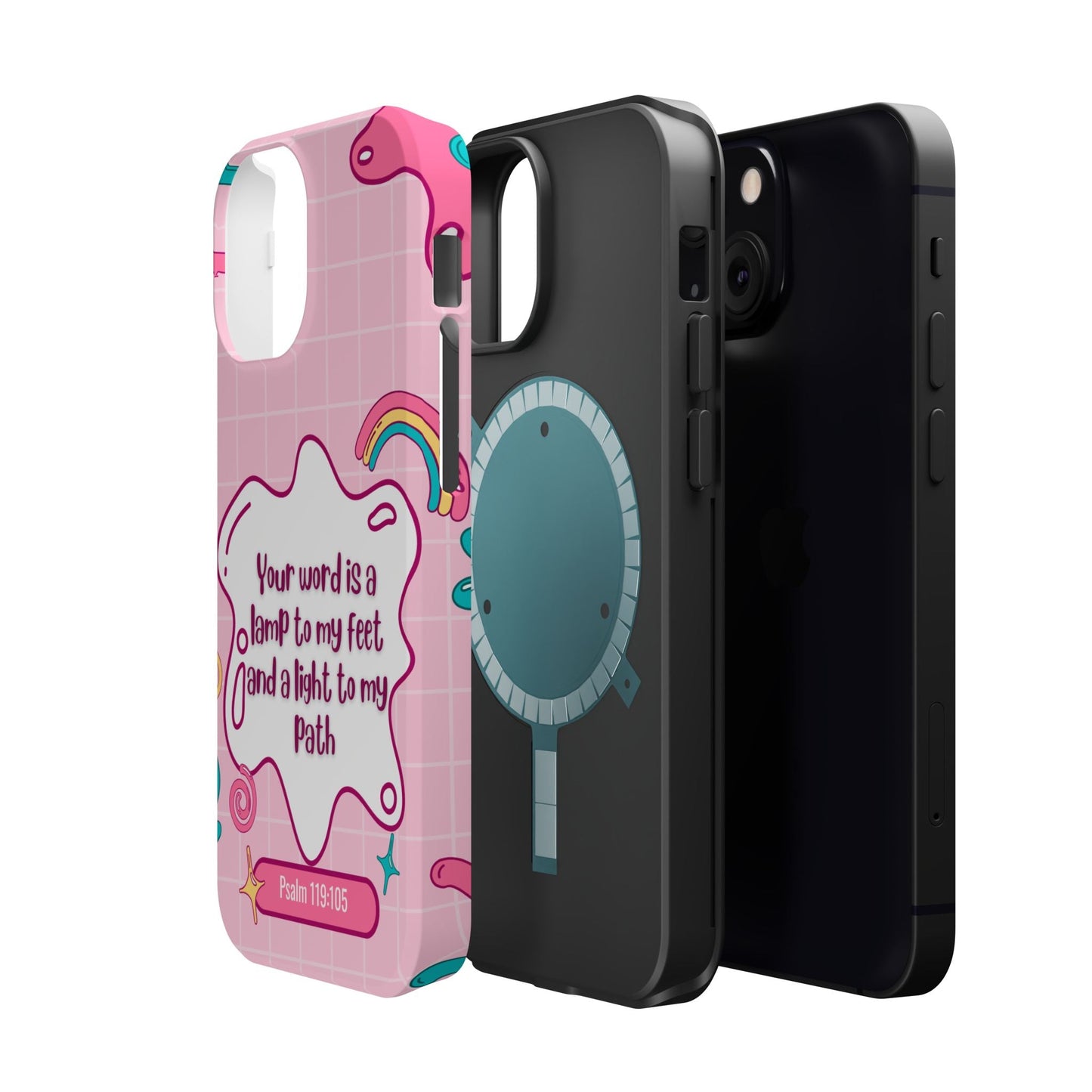 Psalm 119:105 Cute Aesthetic - MagSafe iPhone Case - BOGO Cases