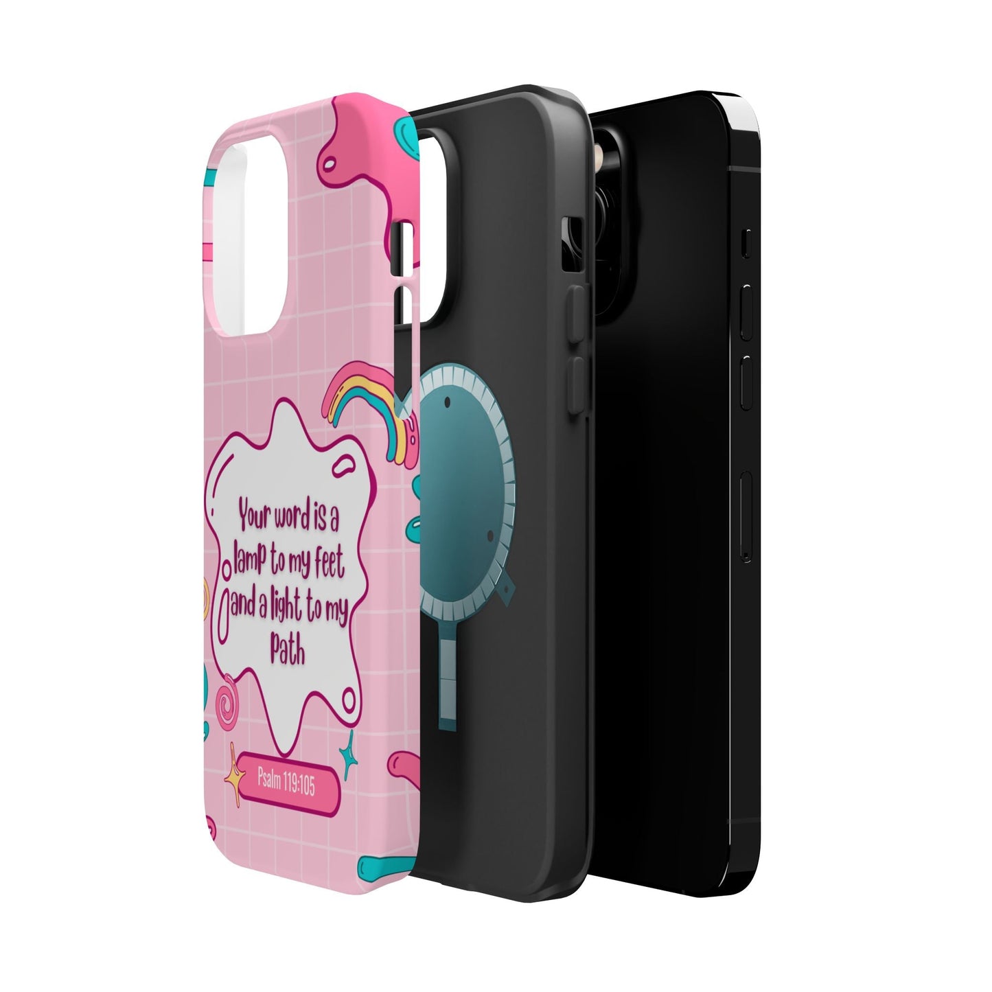 Psalm 119:105 Cute Aesthetic - MagSafe iPhone Case - BOGO Cases