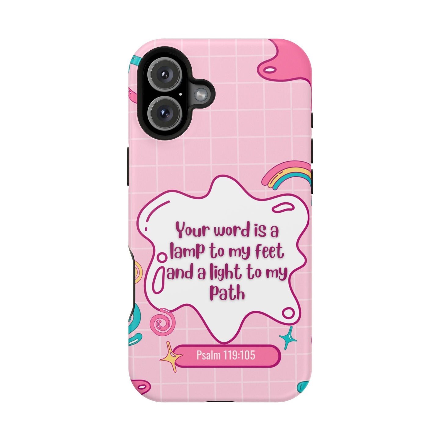 Psalm 119:105 Cute Aesthetic - MagSafe iPhone Case - BOGO Cases