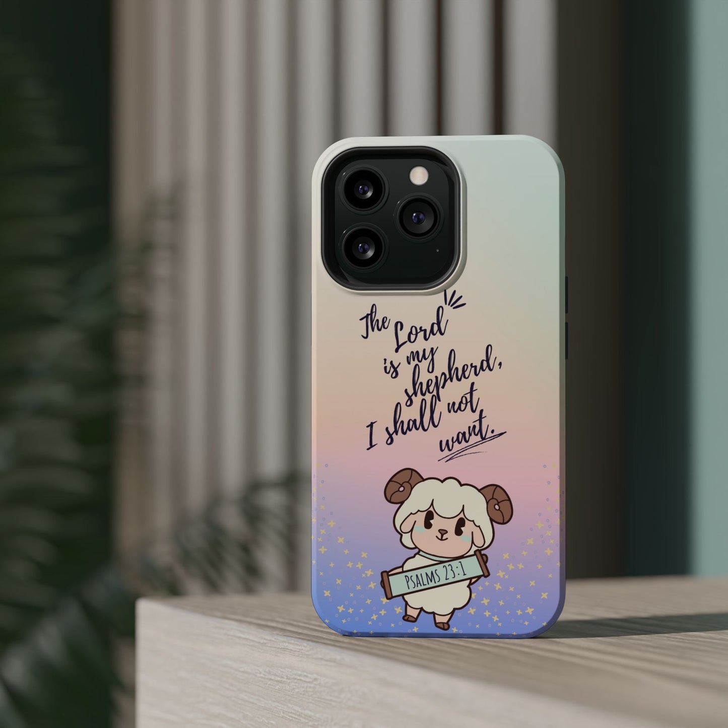 Psalm 23:1 Kawaii Sheep - MagSafe iPhone Case - BOGO Cases