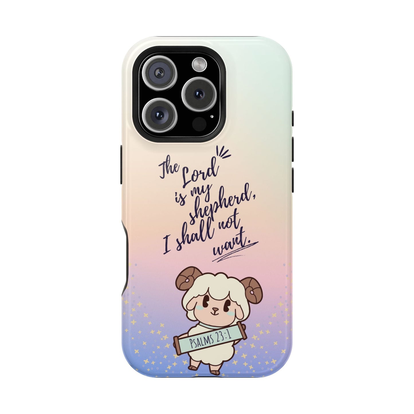 Psalm 23:1 Kawaii Sheep - MagSafe iPhone Case - BOGO Cases