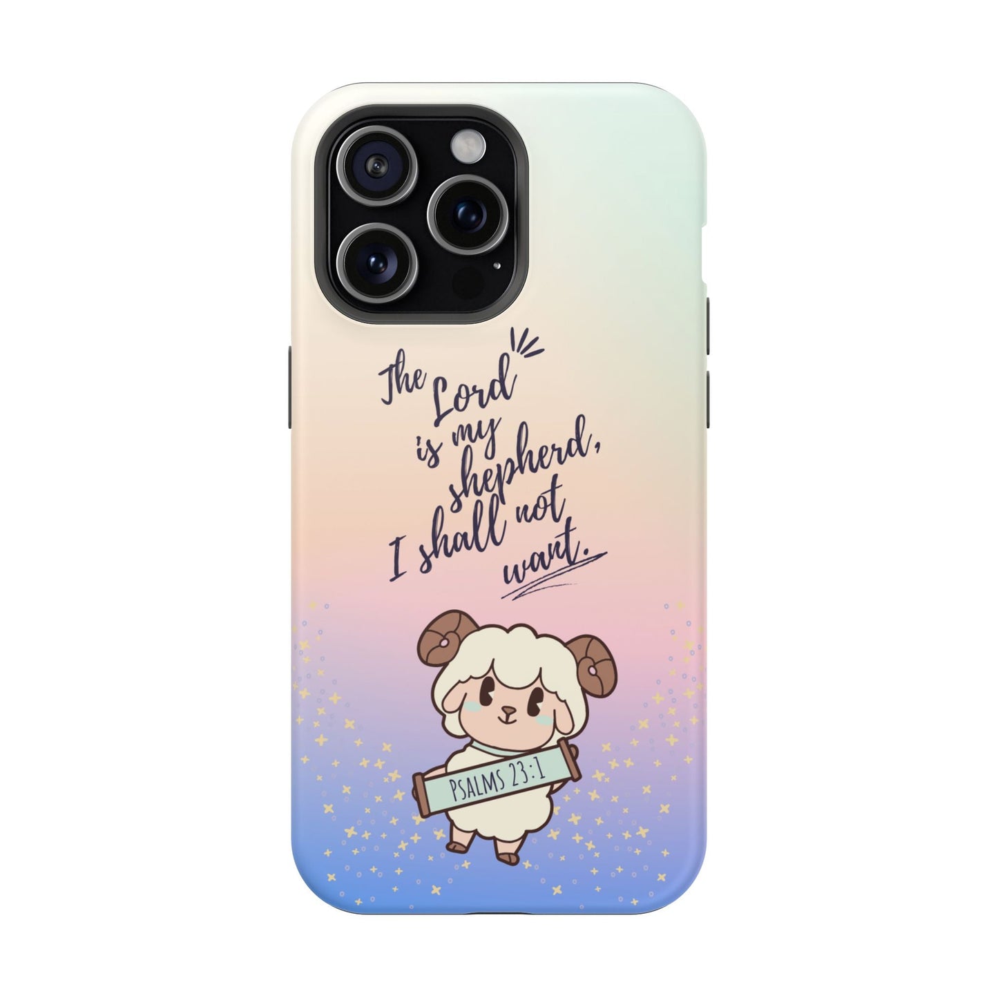 Psalm 23:1 Kawaii Sheep - MagSafe iPhone Case - BOGO Cases
