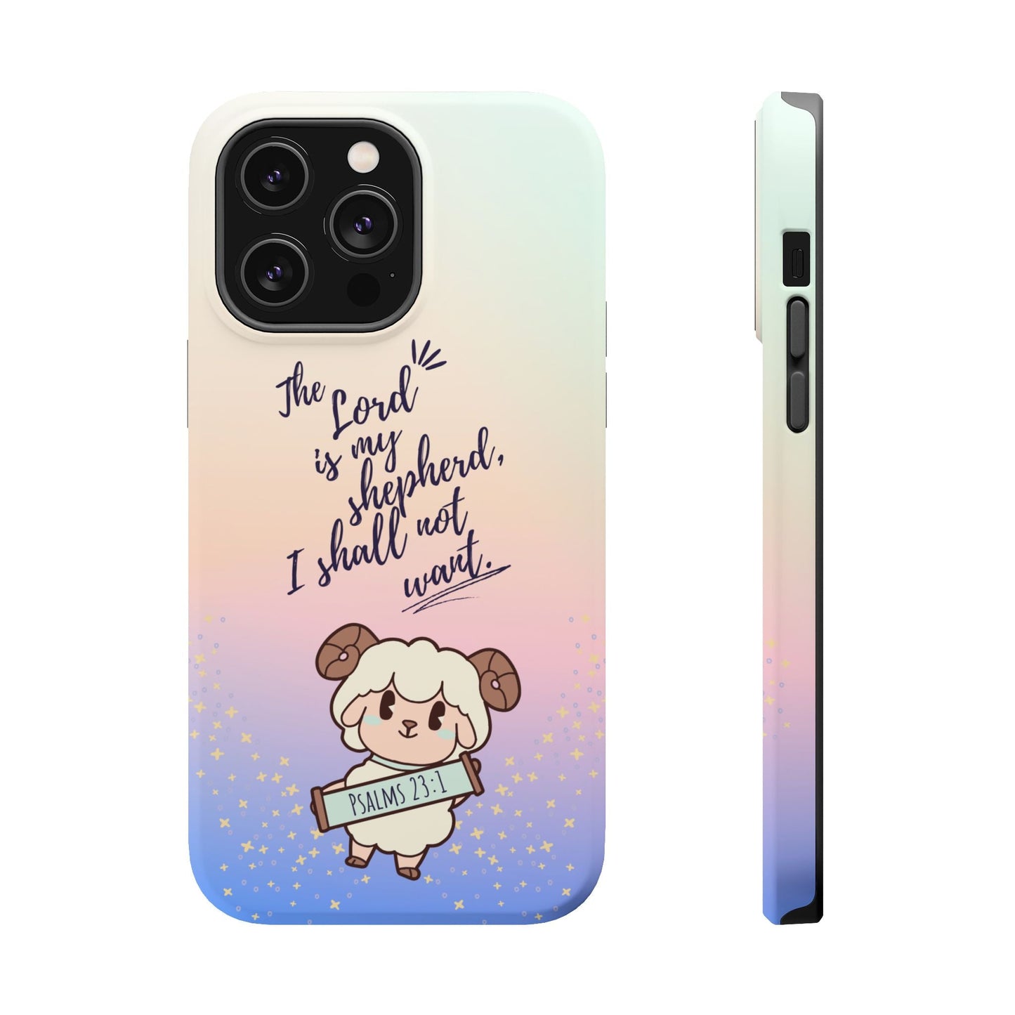 Psalm 23:1 Kawaii Sheep - MagSafe iPhone Case - BOGO Cases