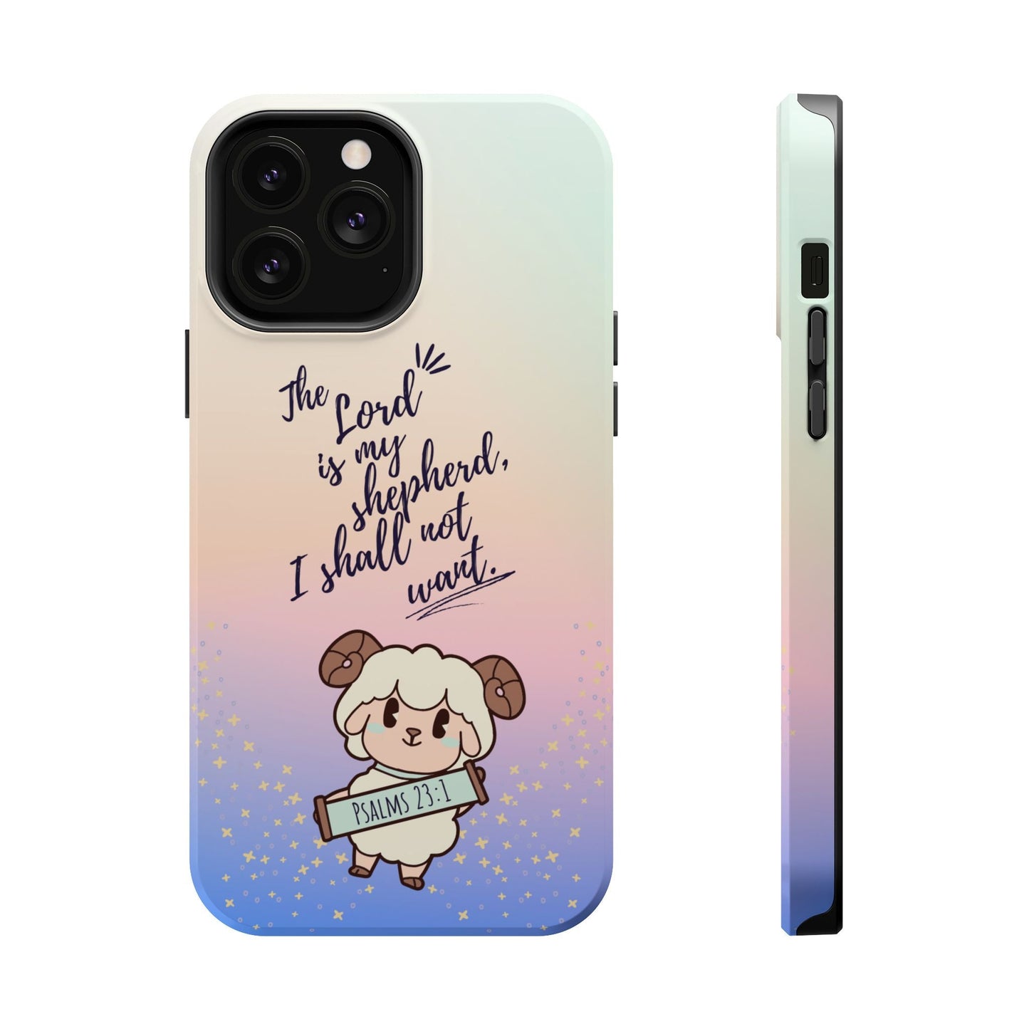 Psalm 23:1 Kawaii Sheep - MagSafe iPhone Case - BOGO Cases