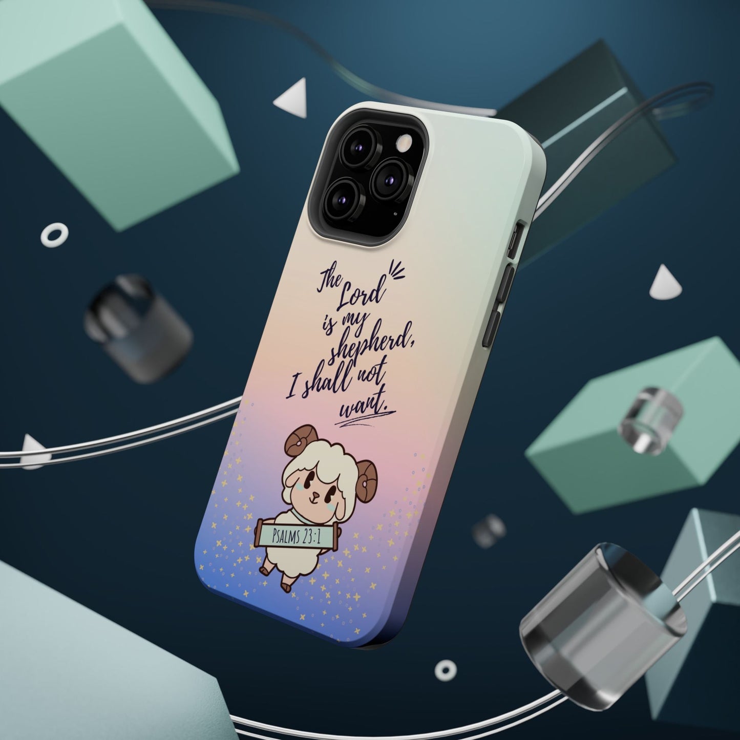 Psalm 23:1 Kawaii Sheep - MagSafe iPhone Case - BOGO Cases