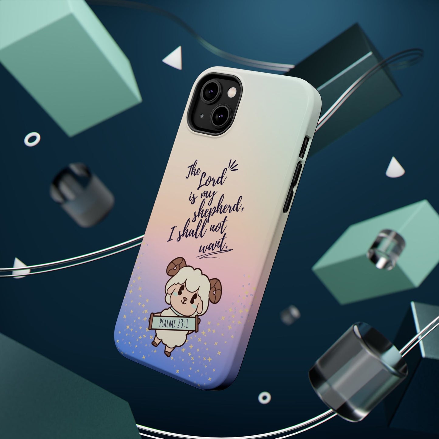 Psalm 23:1 Kawaii Sheep - MagSafe iPhone Case - BOGO Cases