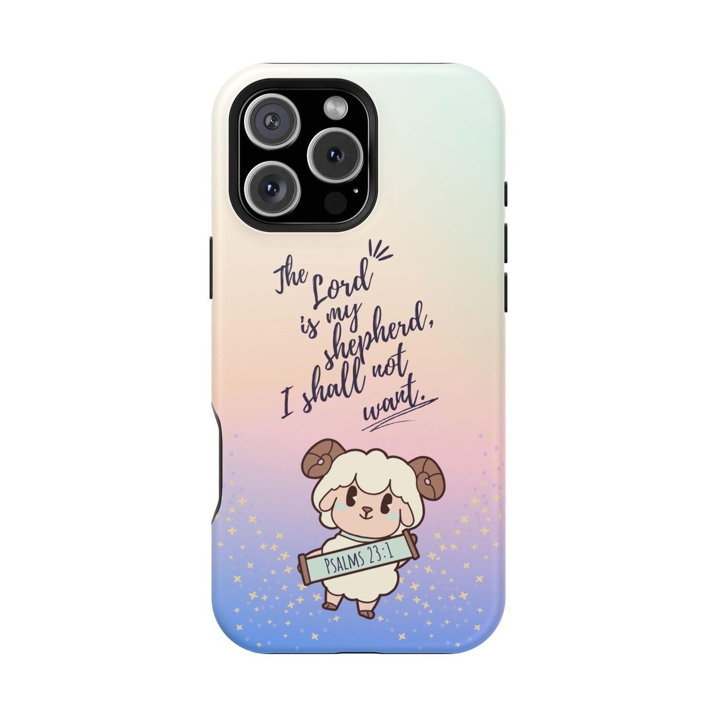 Psalm 23:1 Kawaii Sheep - MagSafe iPhone Case - BOGO Cases