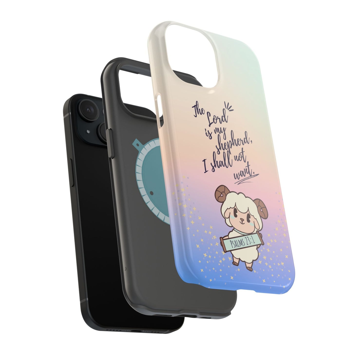 Psalm 23:1 Kawaii Sheep - MagSafe iPhone Case - BOGO Cases