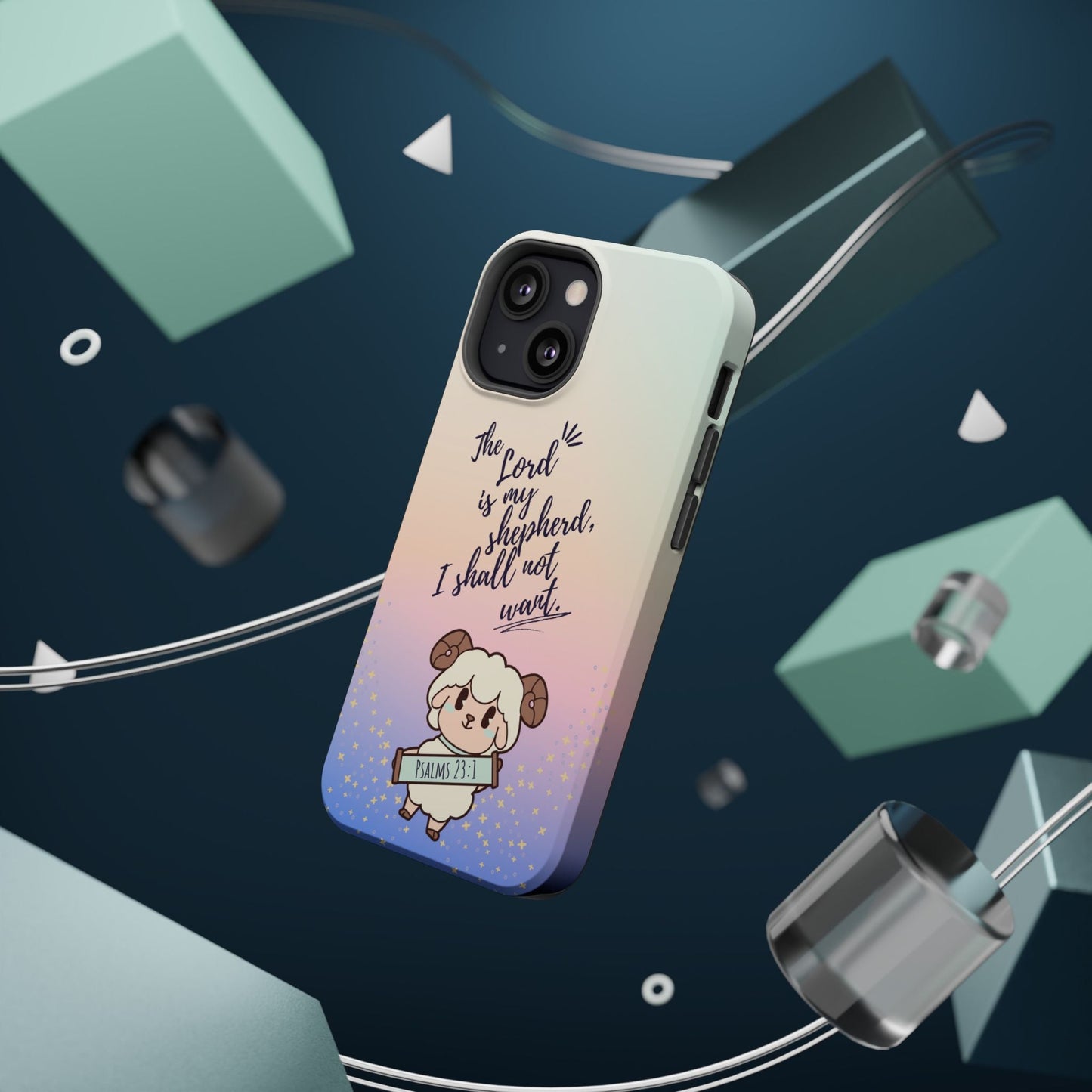 Psalm 23:1 Kawaii Sheep - MagSafe iPhone Case - BOGO Cases