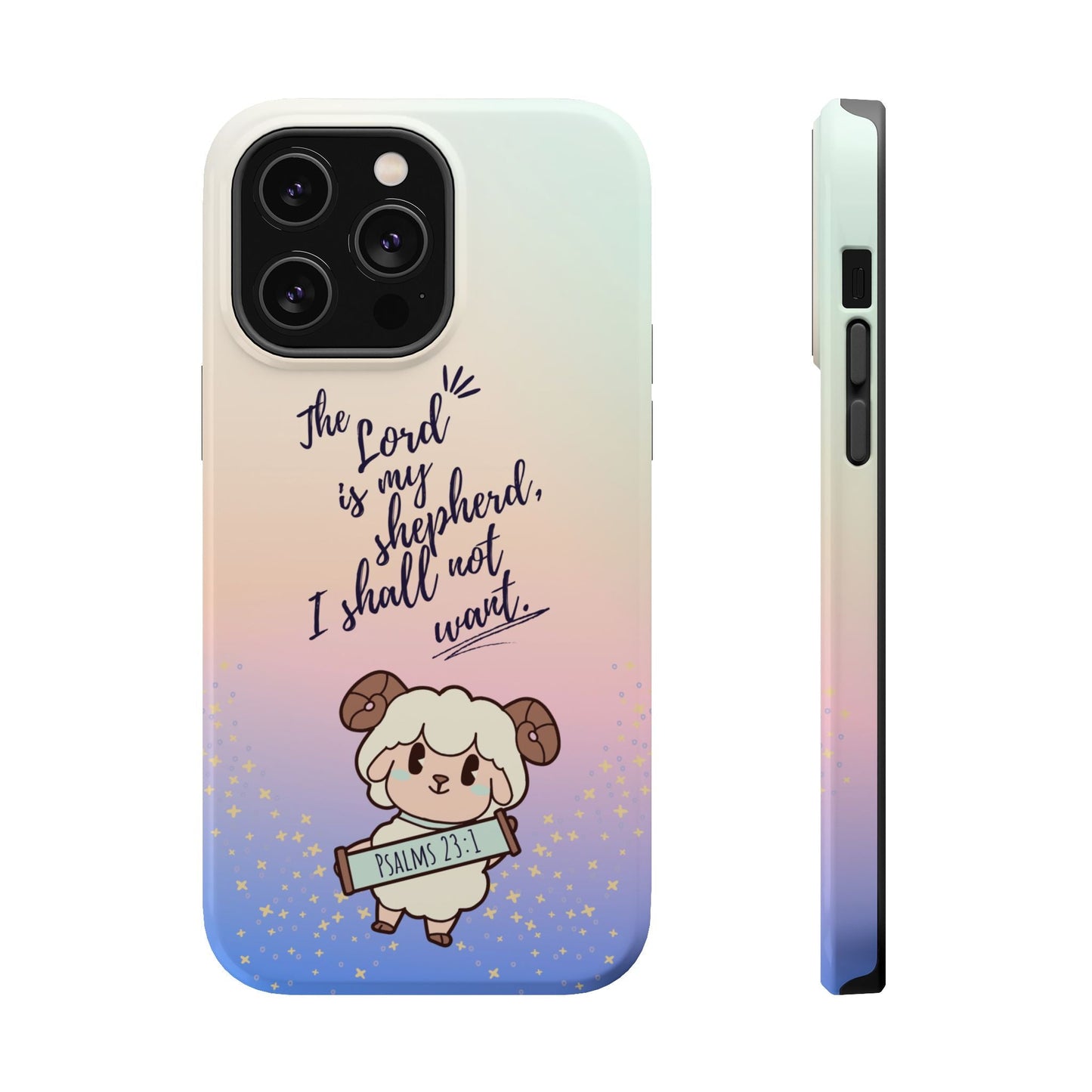 Psalm 23:1 Kawaii Sheep - MagSafe iPhone Case - BOGO Cases