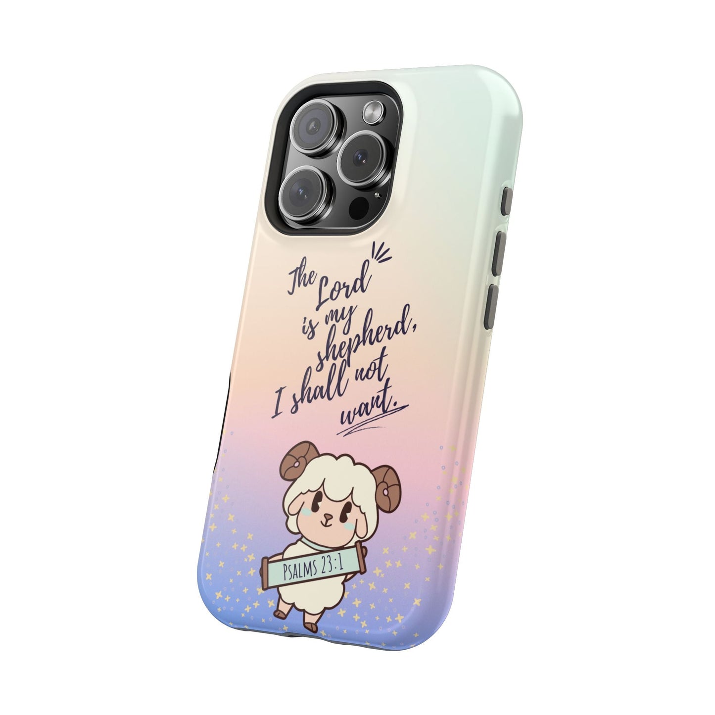 Psalm 23:1 Kawaii Sheep - MagSafe iPhone Case - BOGO Cases
