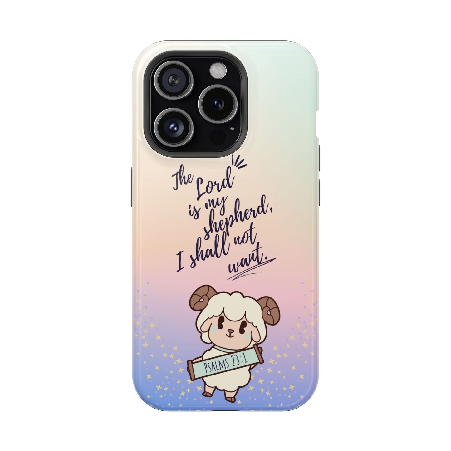 Psalm 23:1 Kawaii Sheep - MagSafe iPhone Case - BOGO Cases