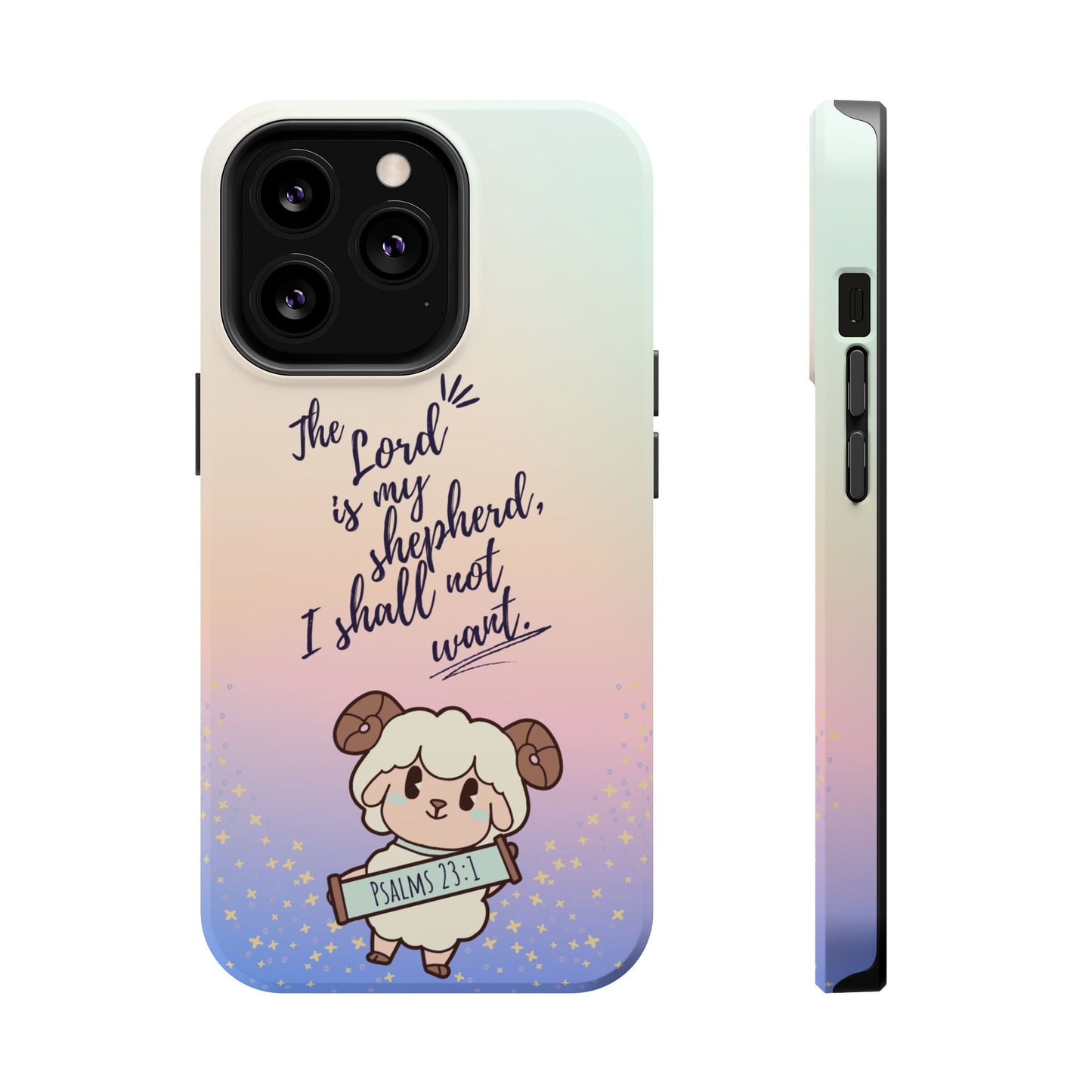 Psalm 23:1 Kawaii Sheep - MagSafe iPhone Case - BOGO Cases