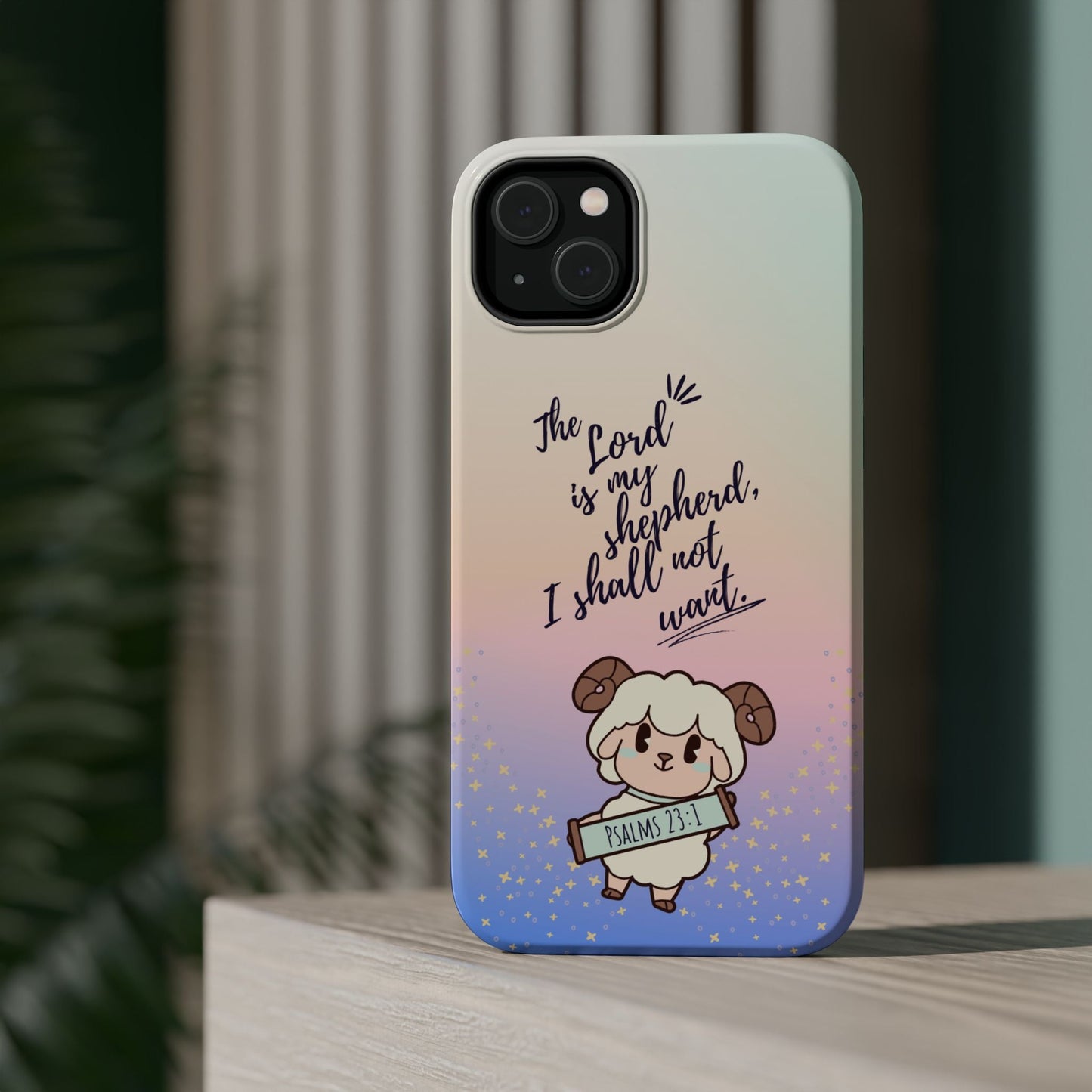 Psalm 23:1 Kawaii Sheep - MagSafe iPhone Case - BOGO Cases