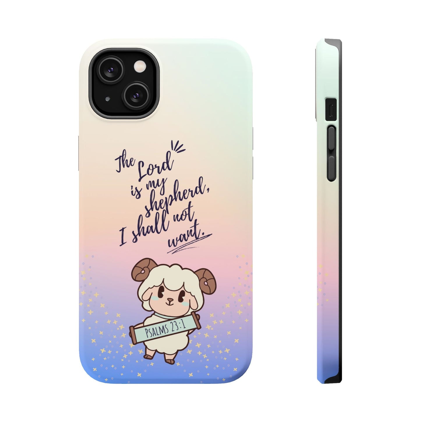 Psalm 23:1 Kawaii Sheep - MagSafe iPhone Case - BOGO Cases