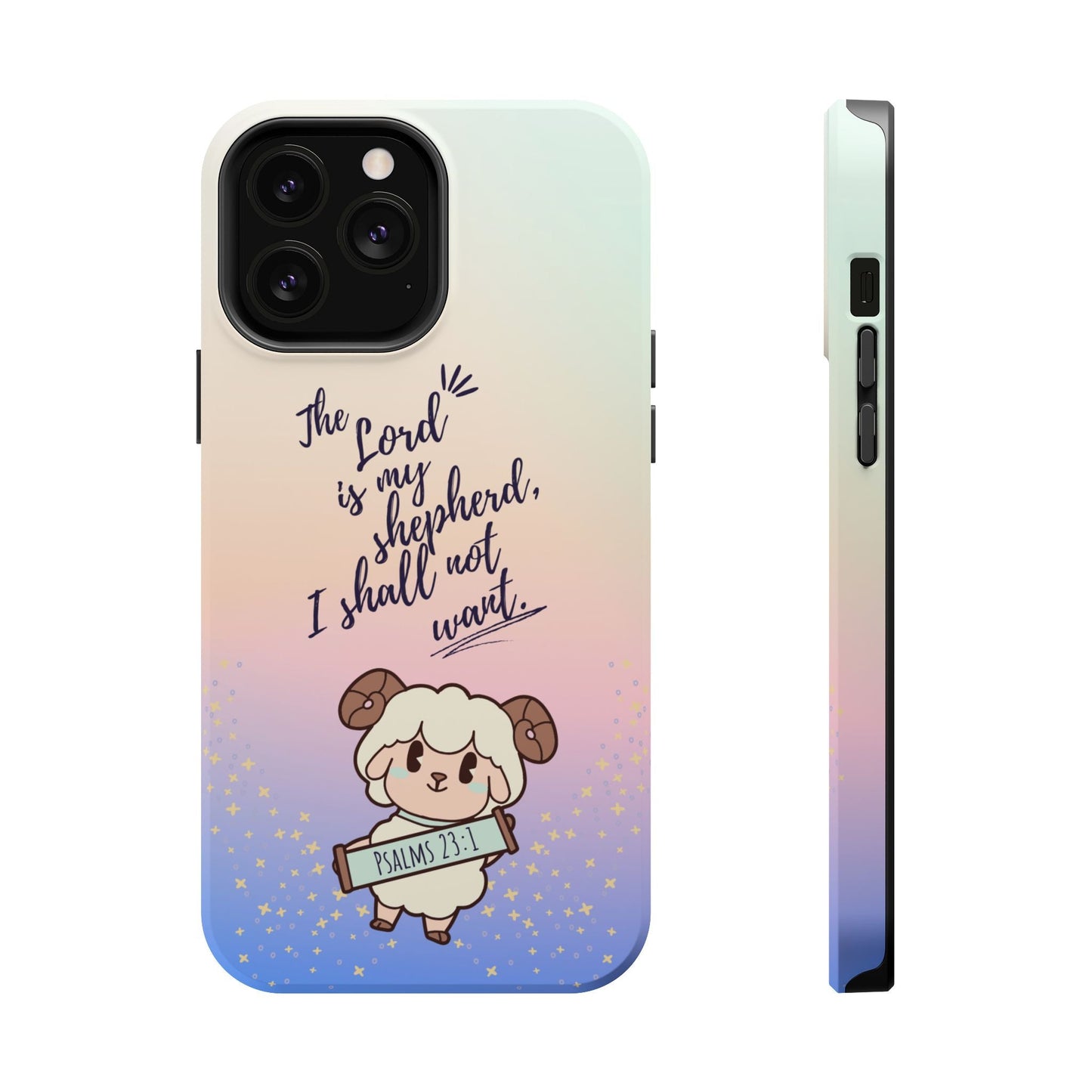 Psalm 23:1 Kawaii Sheep - MagSafe iPhone Case - BOGO Cases