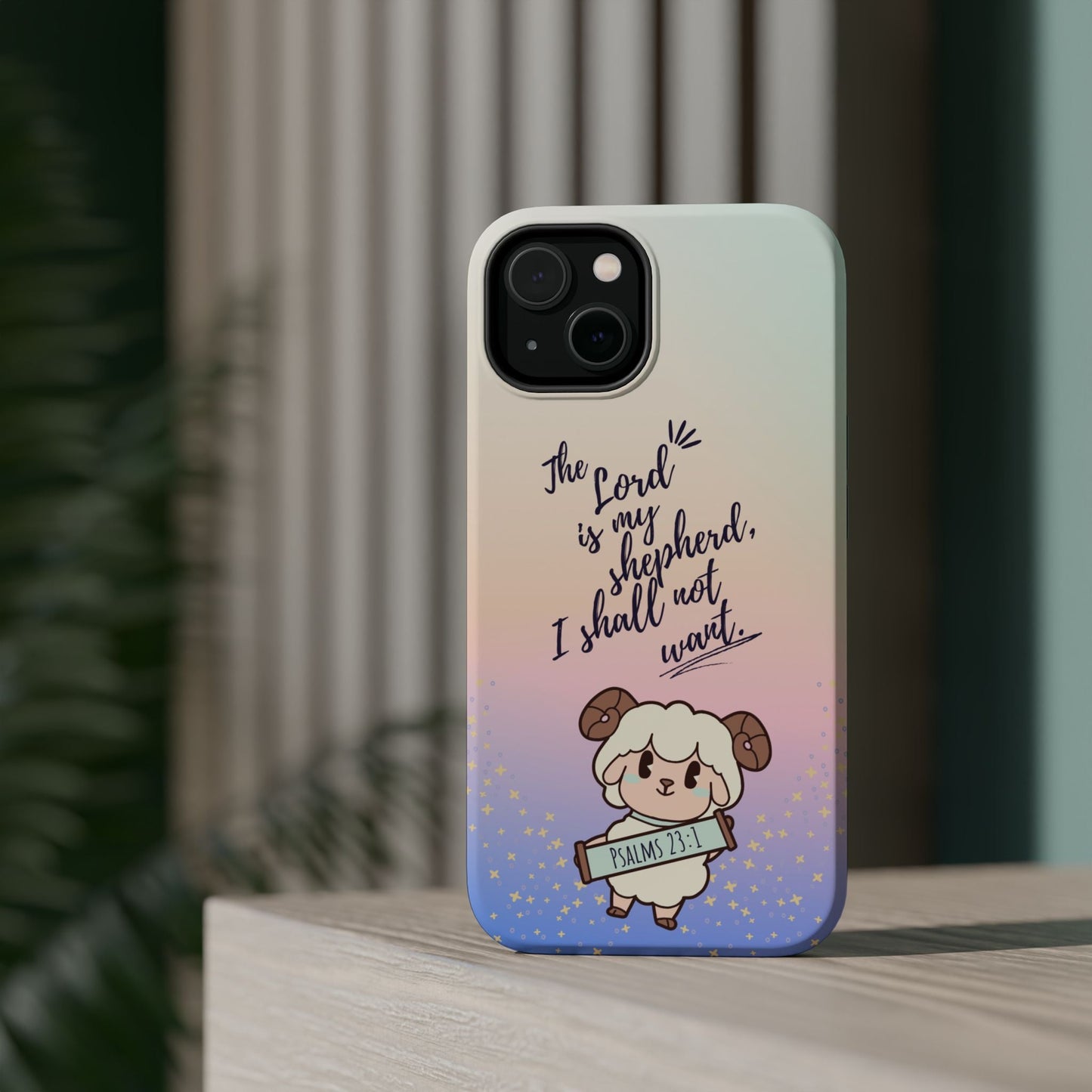 Psalm 23:1 Kawaii Sheep - MagSafe iPhone Case - BOGO Cases