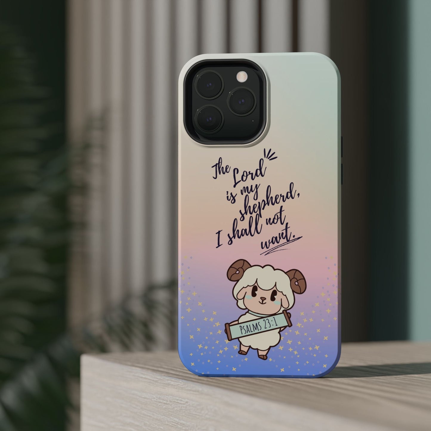 Psalm 23:1 Kawaii Sheep - MagSafe iPhone Case - BOGO Cases