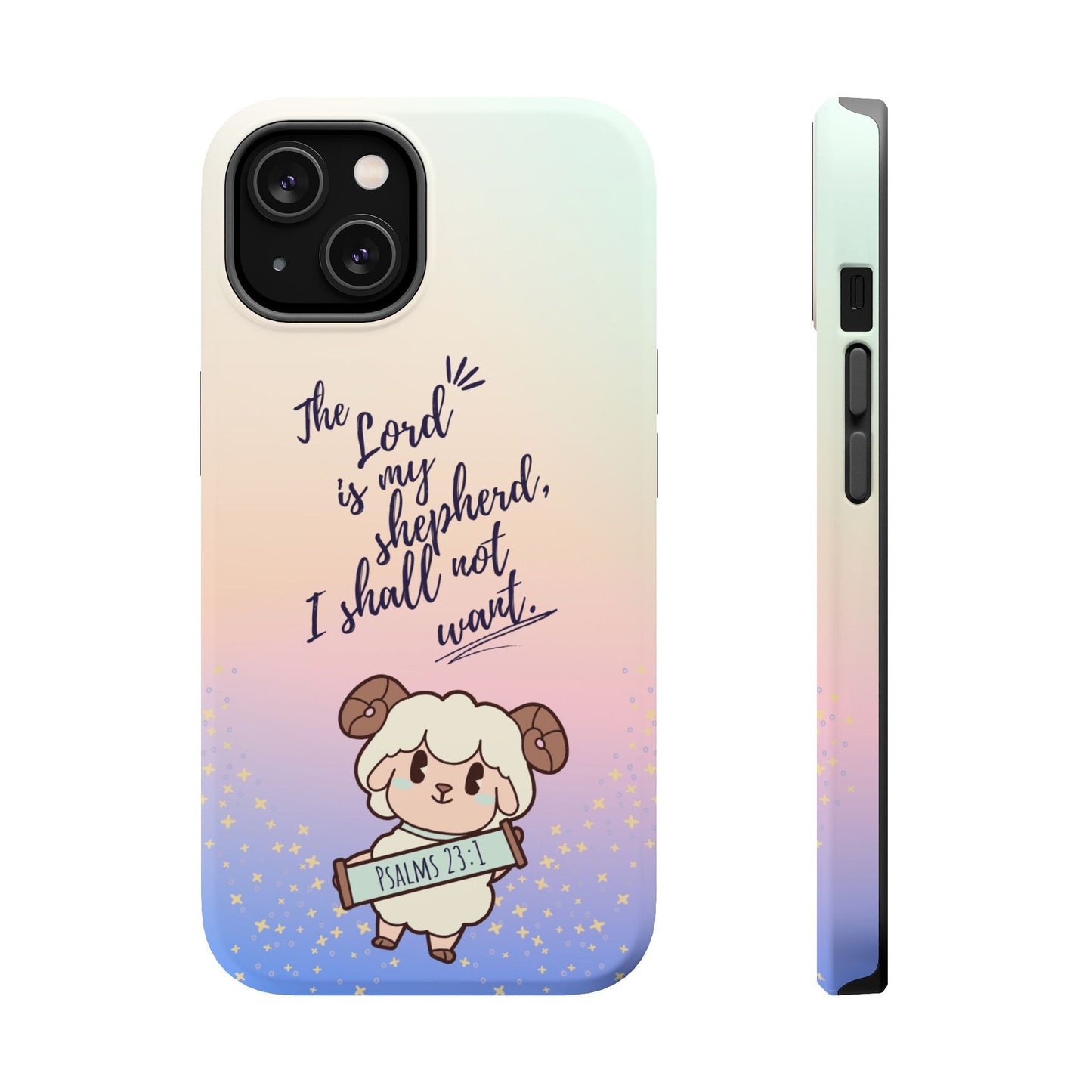 Psalm 23:1 Kawaii Sheep - MagSafe iPhone Case - BOGO Cases