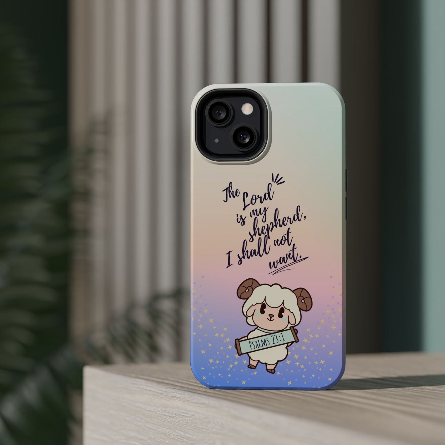 Psalm 23:1 Kawaii Sheep - MagSafe iPhone Case - BOGO Cases