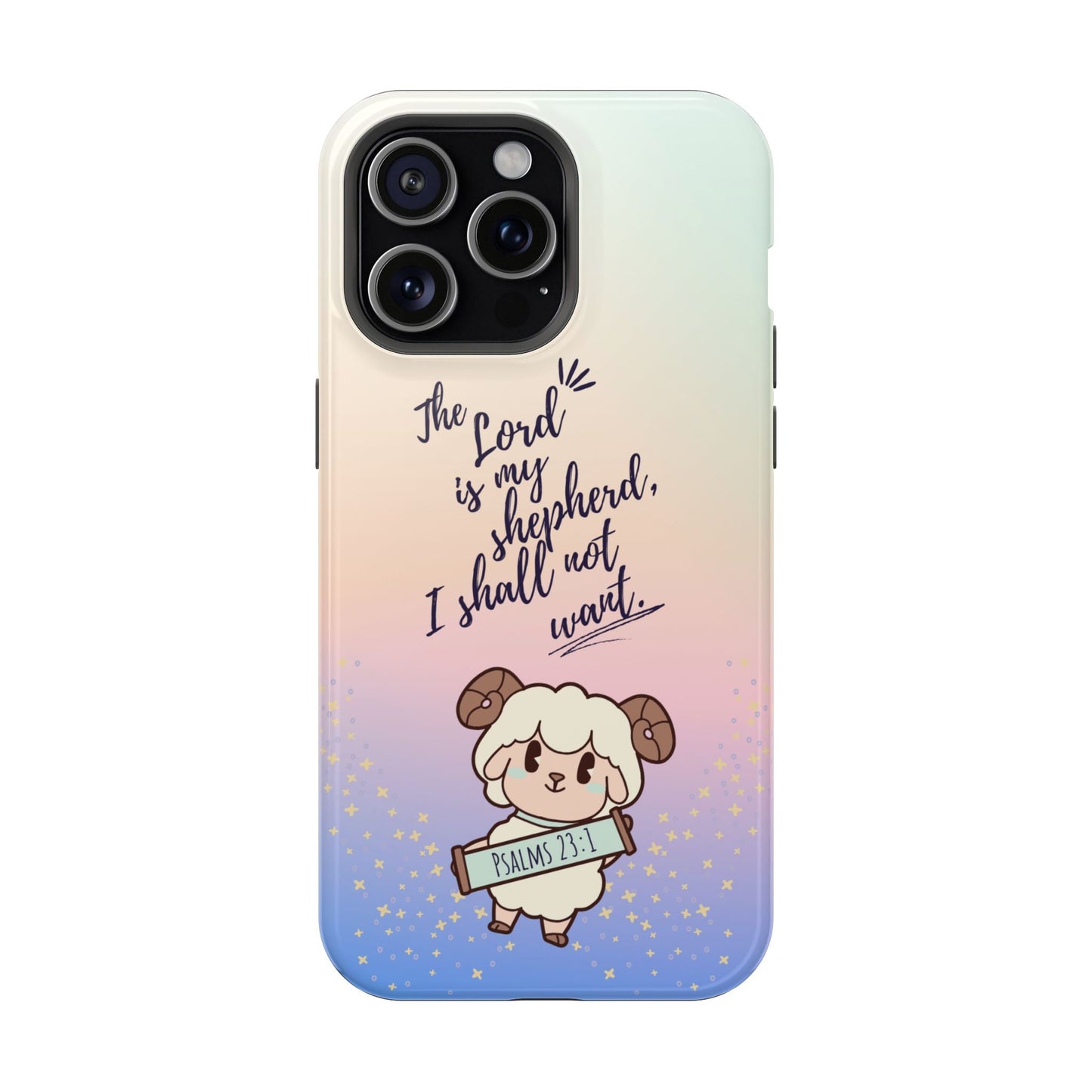 Psalm 23:1 Kawaii Sheep - MagSafe iPhone Case - BOGO Cases