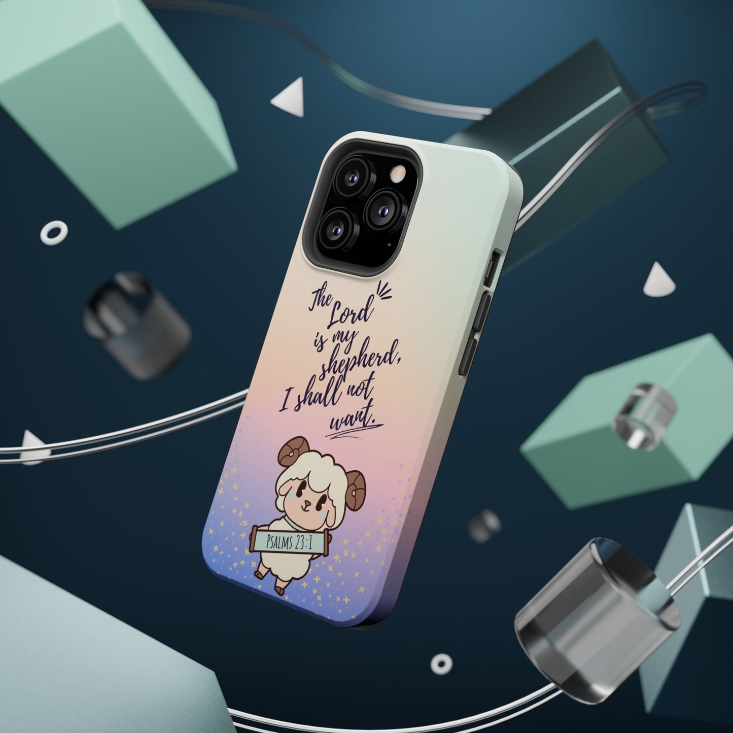 Psalm 23:1 Kawaii Sheep - MagSafe iPhone Case - BOGO Cases