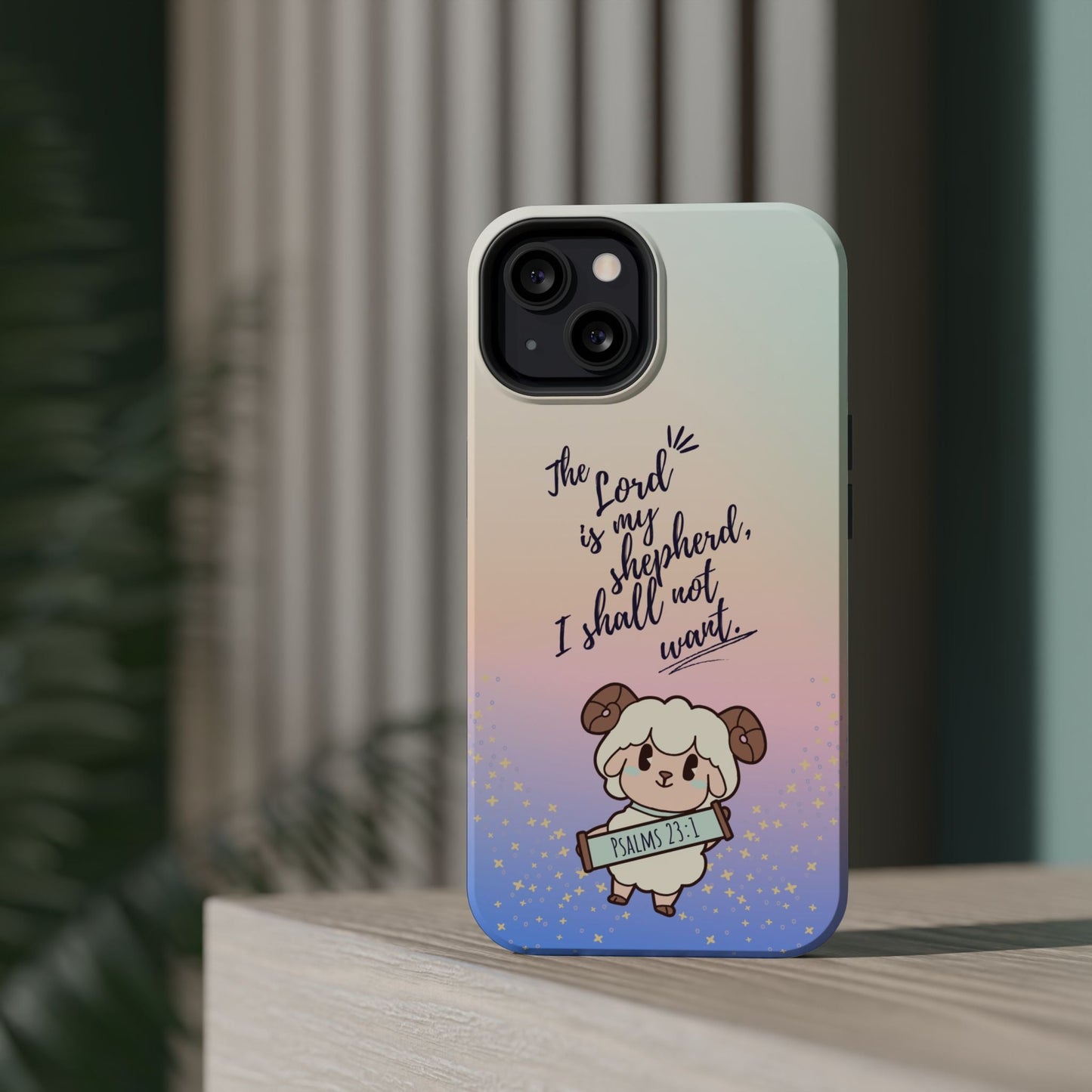 Psalm 23:1 Kawaii Sheep - MagSafe iPhone Case - BOGO Cases