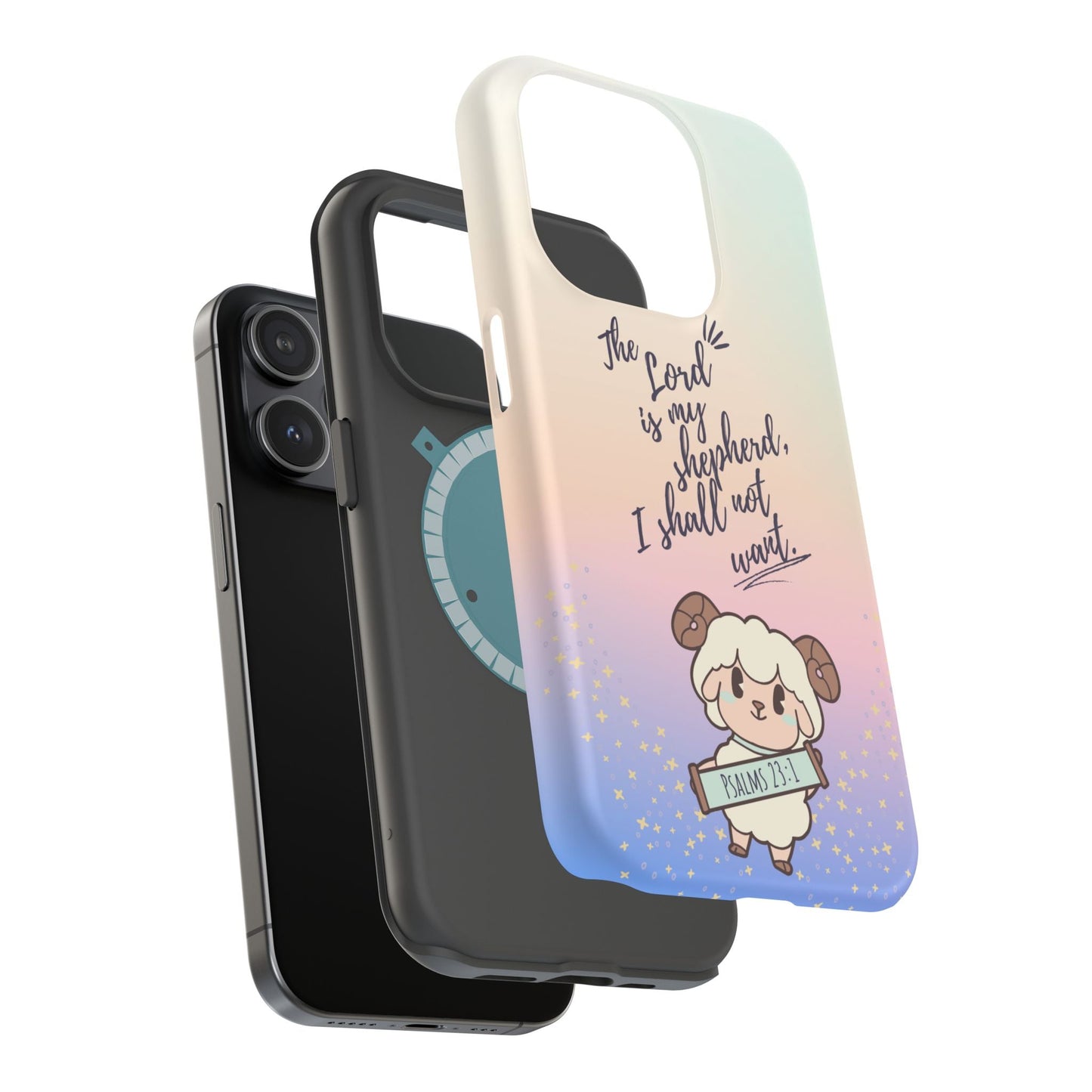 Psalm 23:1 Kawaii Sheep - MagSafe iPhone Case - BOGO Cases