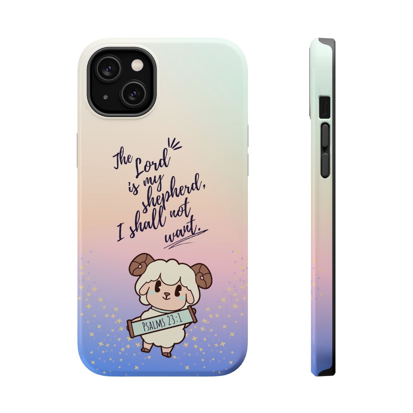 Psalm 23:1 Kawaii Sheep - MagSafe iPhone Case - BOGO Cases