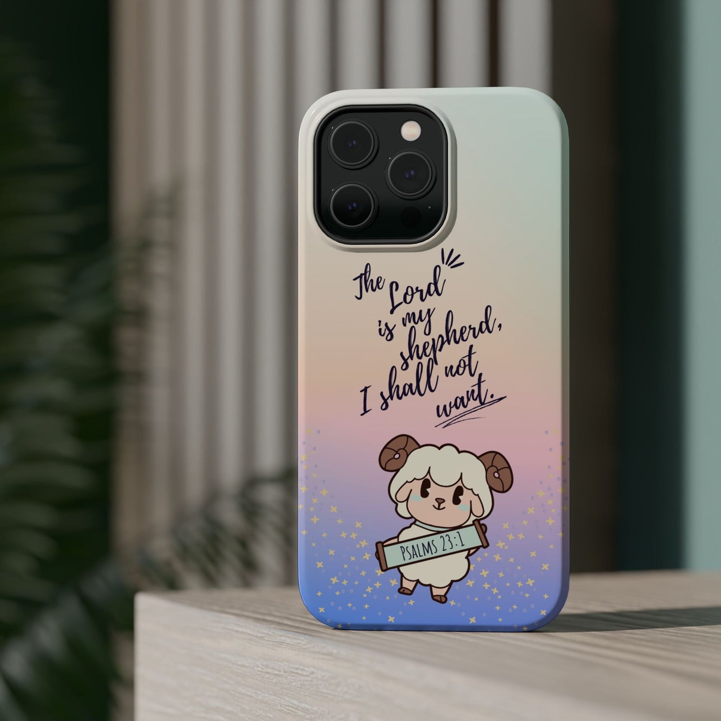 Psalm 23:1 Kawaii Sheep - MagSafe iPhone Case - BOGO Cases