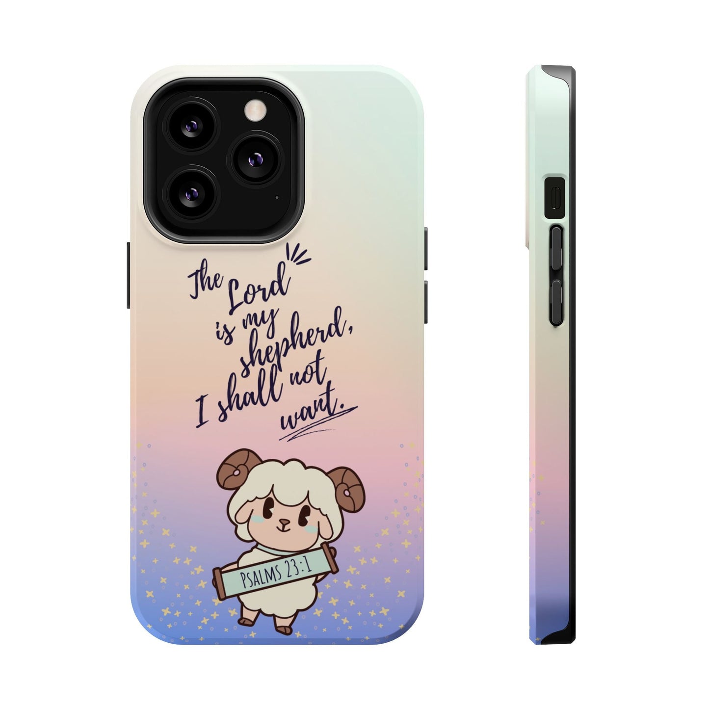 Psalm 23:1 Kawaii Sheep - MagSafe iPhone Case - BOGO Cases