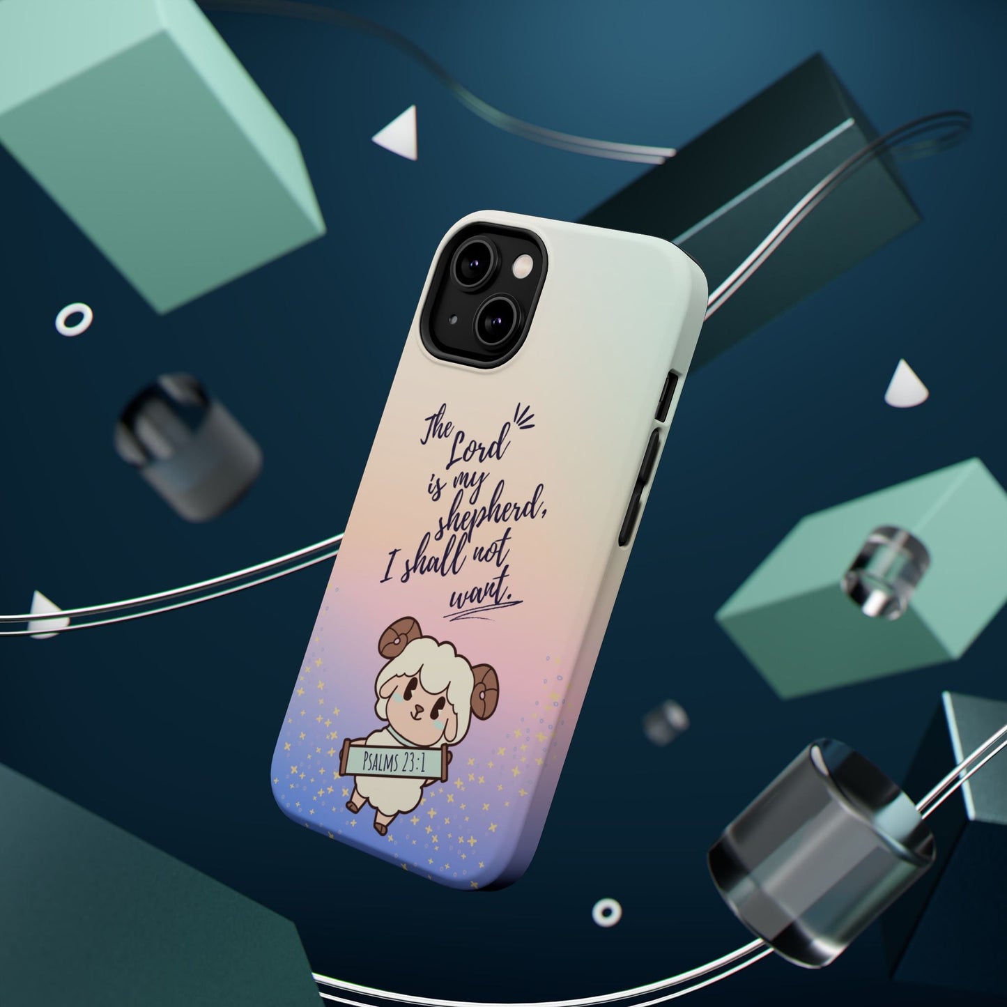 Psalm 23:1 Kawaii Sheep - MagSafe iPhone Case - BOGO Cases