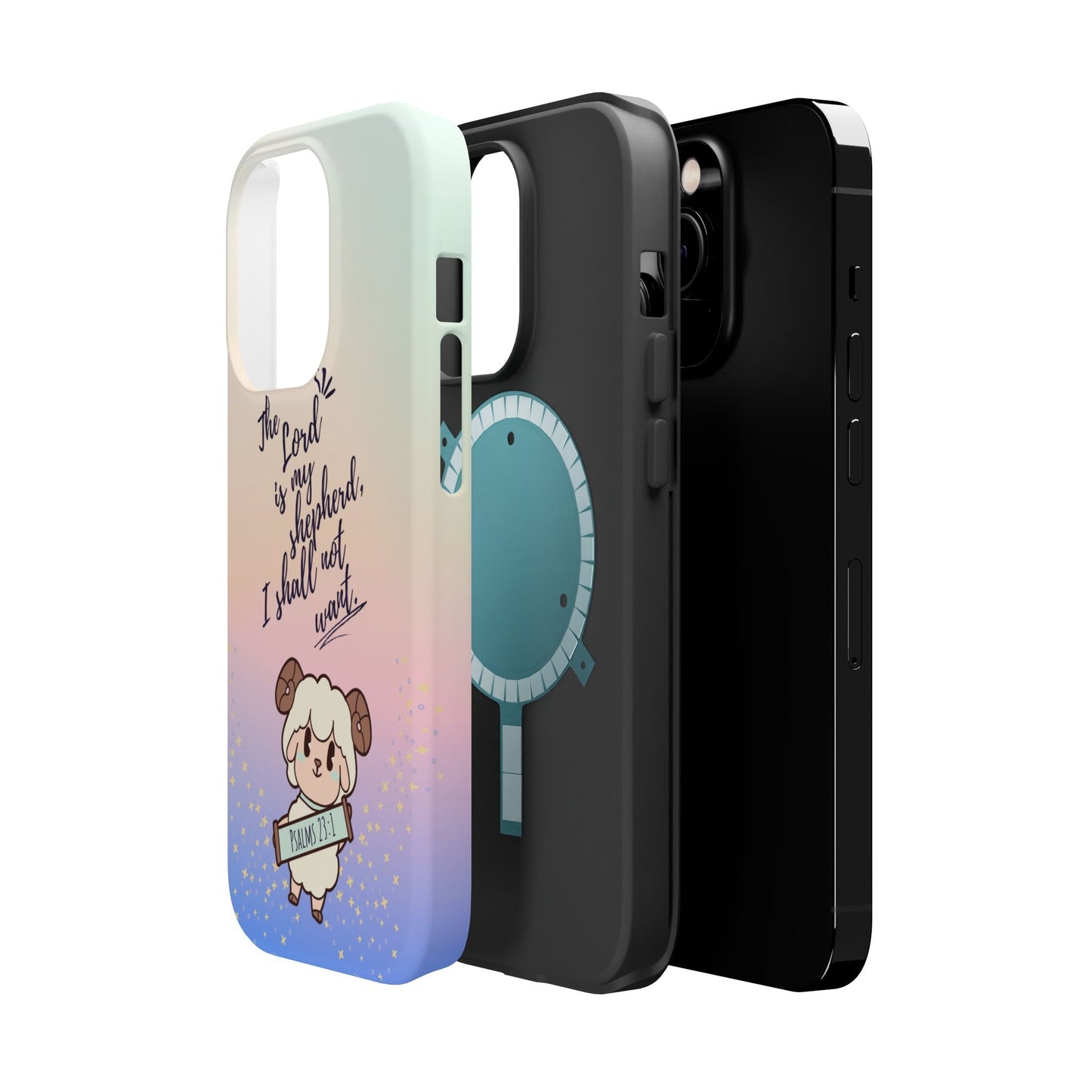 Psalm 23:1 Kawaii Sheep - MagSafe iPhone Case - BOGO Cases