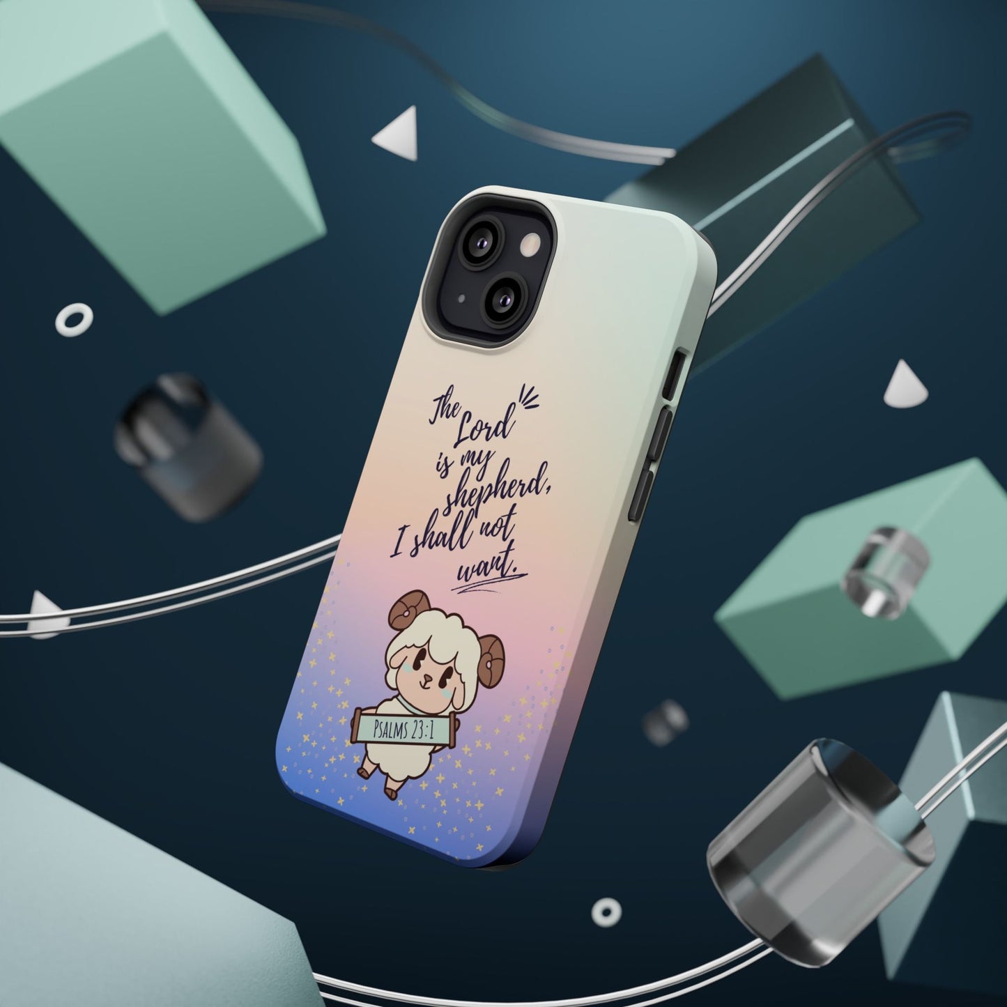 Psalm 23:1 Kawaii Sheep - MagSafe iPhone Case - BOGO Cases