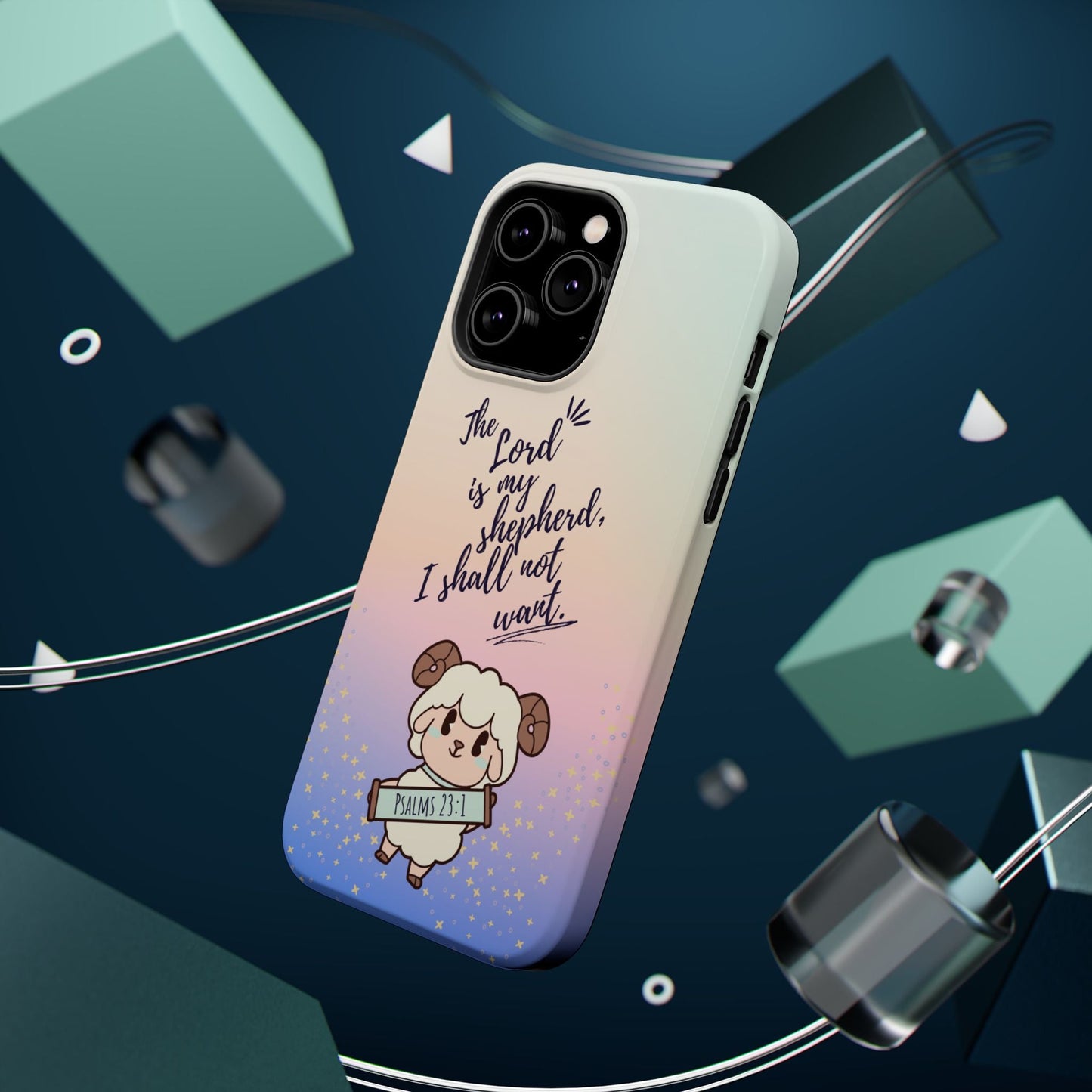 Psalm 23:1 Kawaii Sheep - MagSafe iPhone Case - BOGO Cases