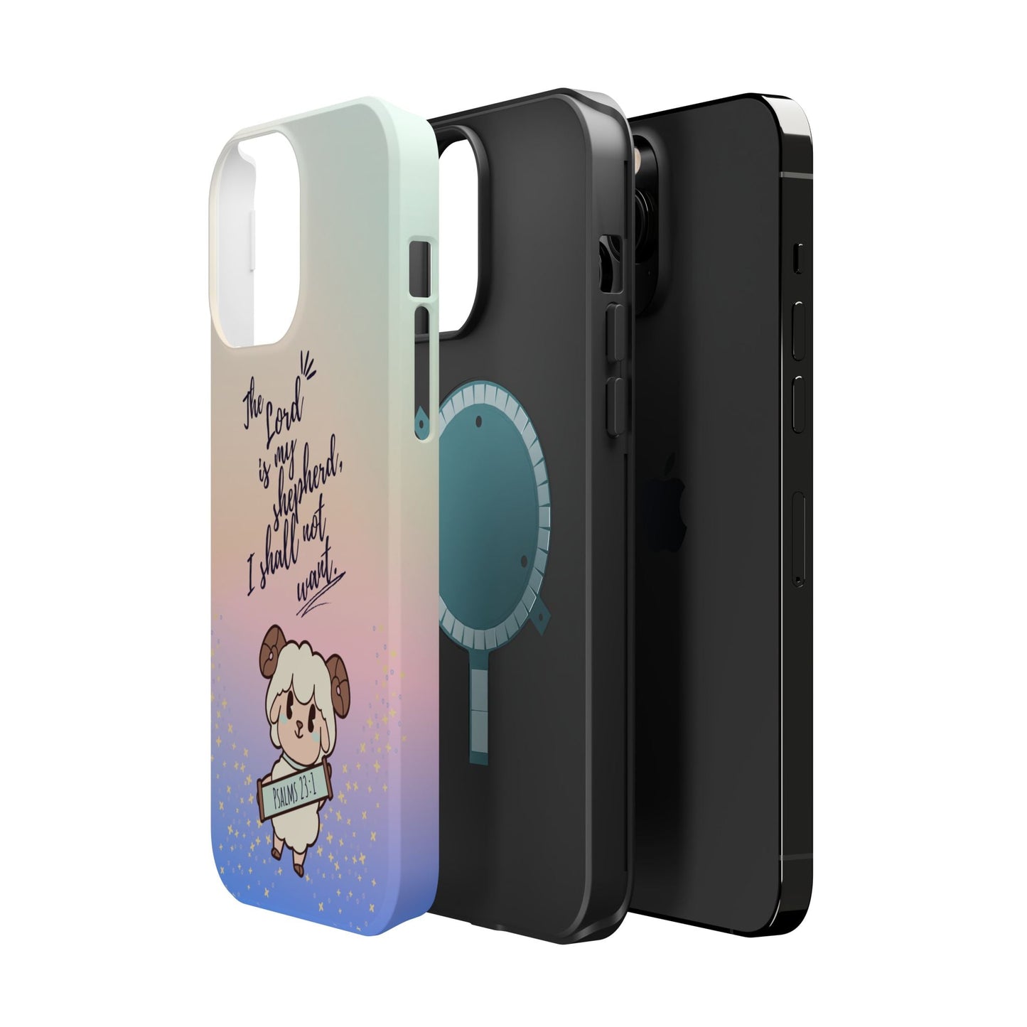 Psalm 23:1 Kawaii Sheep - MagSafe iPhone Case - BOGO Cases