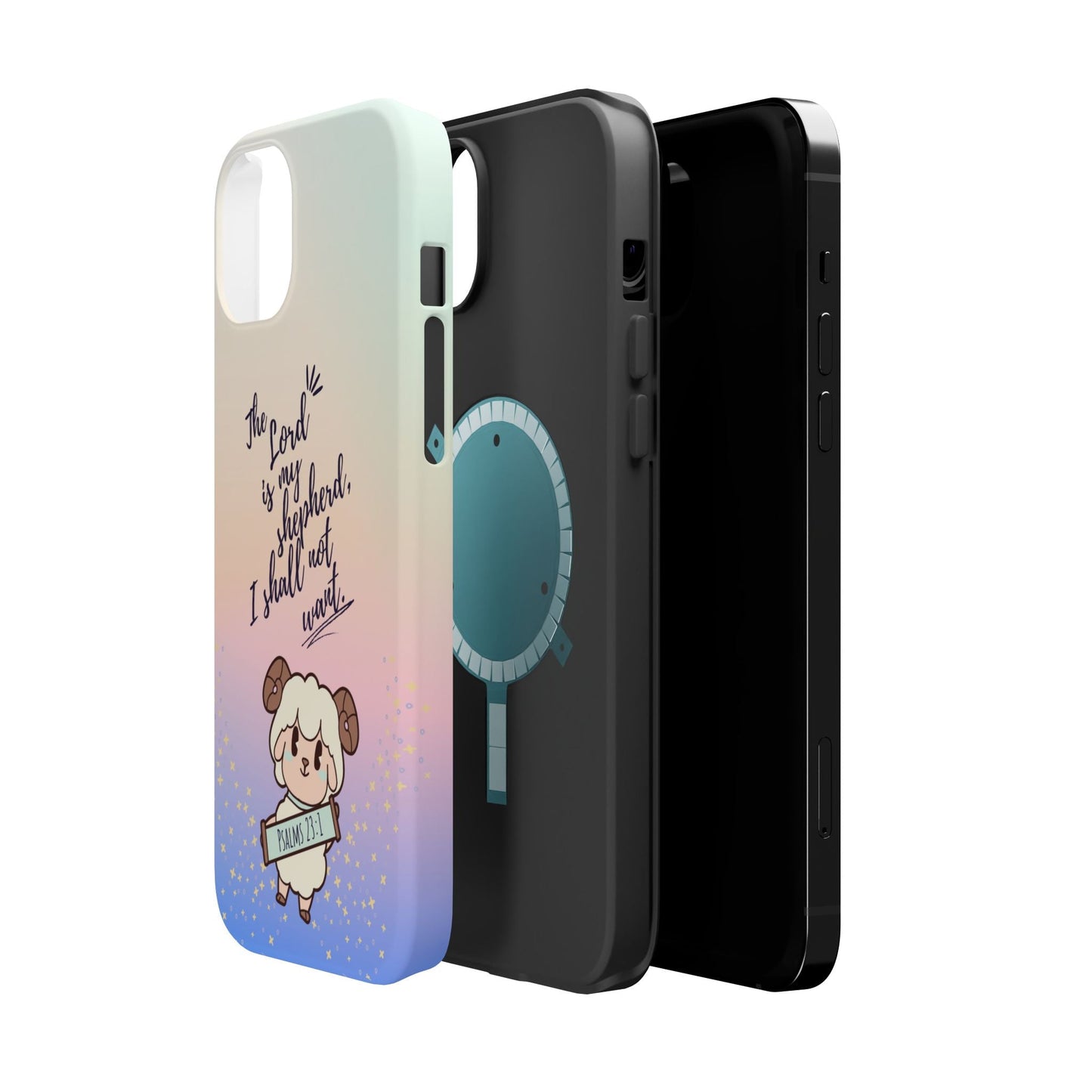Psalm 23:1 Kawaii Sheep - MagSafe iPhone Case - BOGO Cases