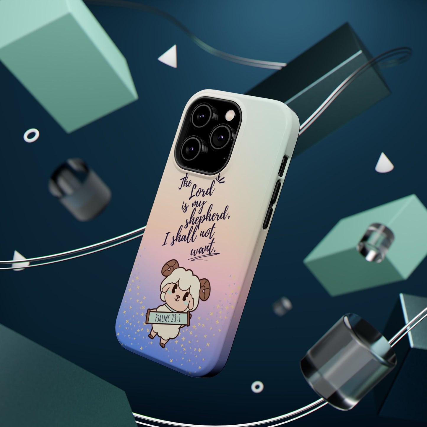 Psalm 23:1 Kawaii Sheep - MagSafe iPhone Case - BOGO Cases