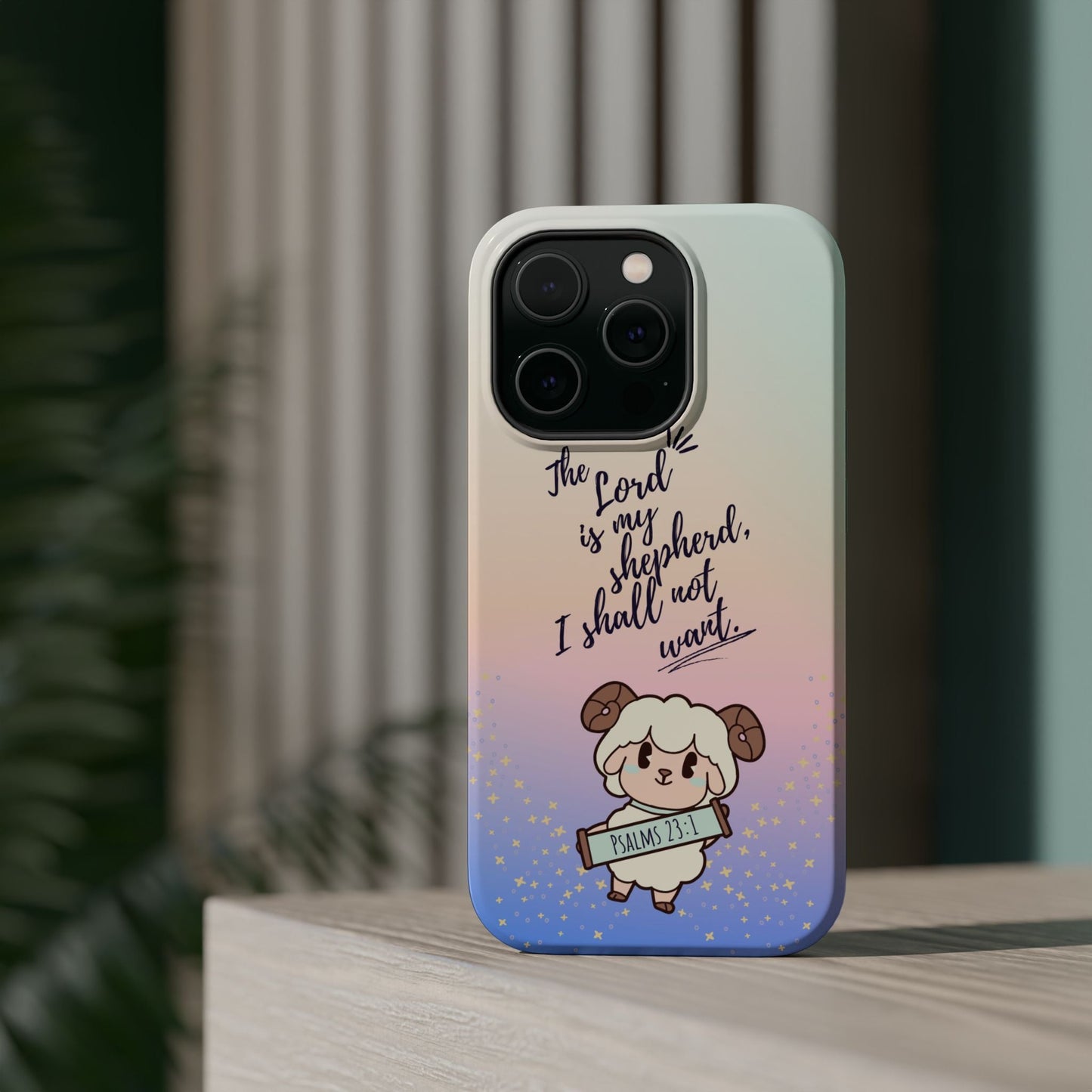 Psalm 23:1 Kawaii Sheep - MagSafe iPhone Case - BOGO Cases