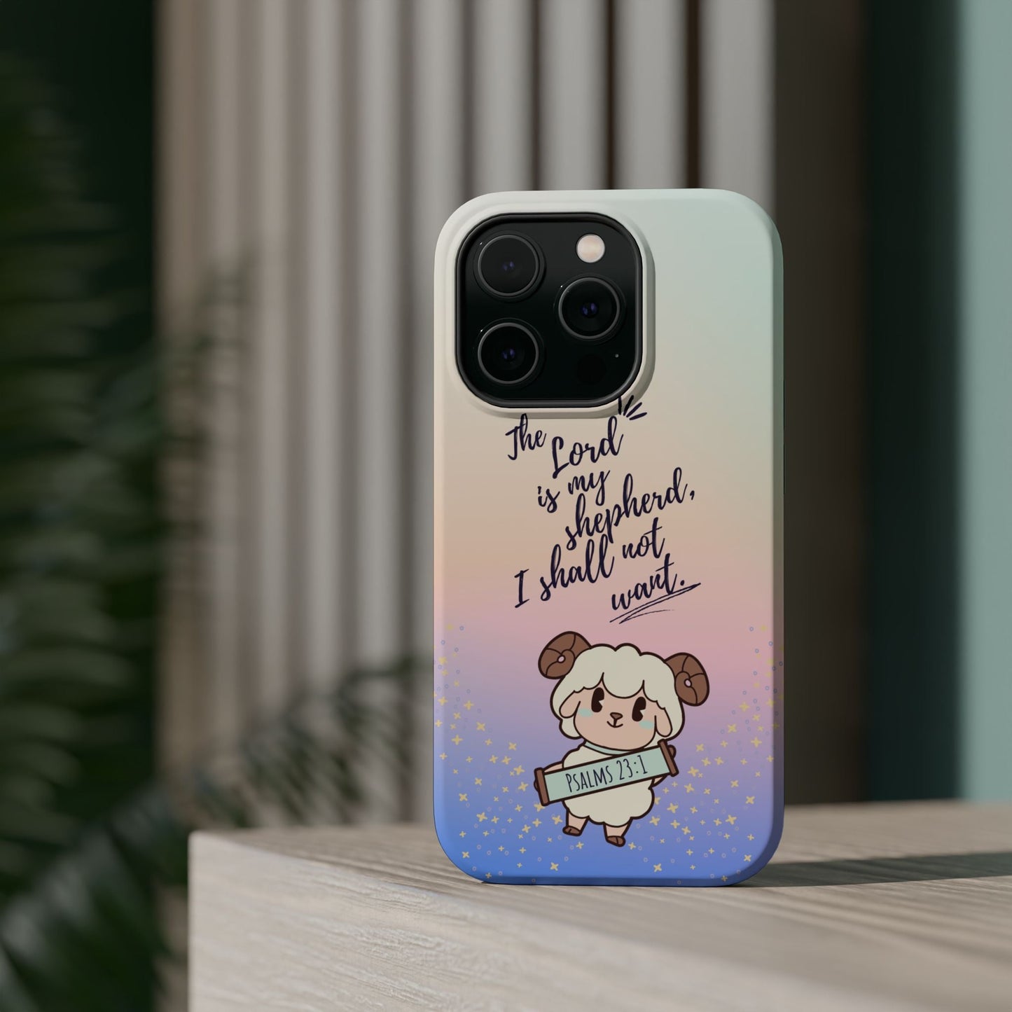 Psalm 23:1 Kawaii Sheep - MagSafe iPhone Case - BOGO Cases