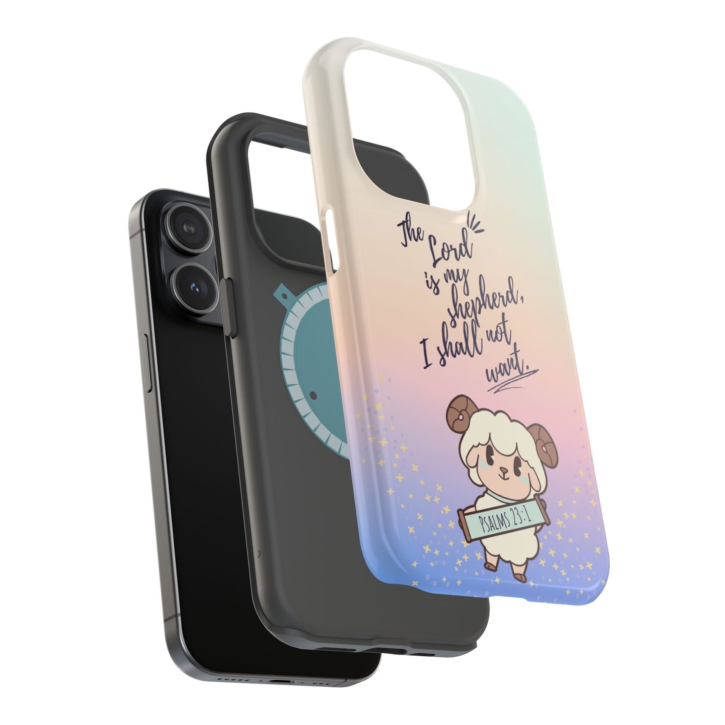 Psalm 23:1 Kawaii Sheep - MagSafe iPhone Case - BOGO Cases