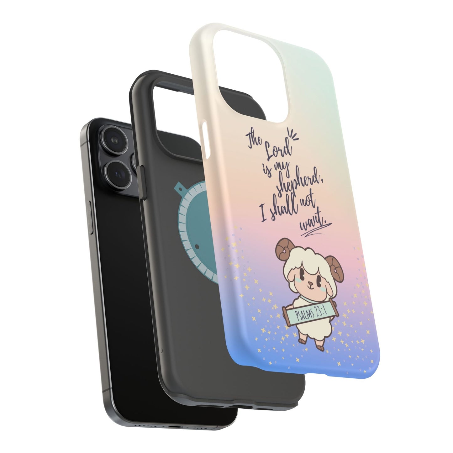 Psalm 23:1 Kawaii Sheep - MagSafe iPhone Case - BOGO Cases
