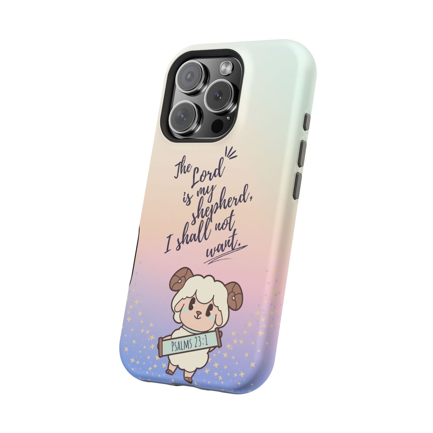 Psalm 23:1 Kawaii Sheep - MagSafe iPhone Case - BOGO Cases